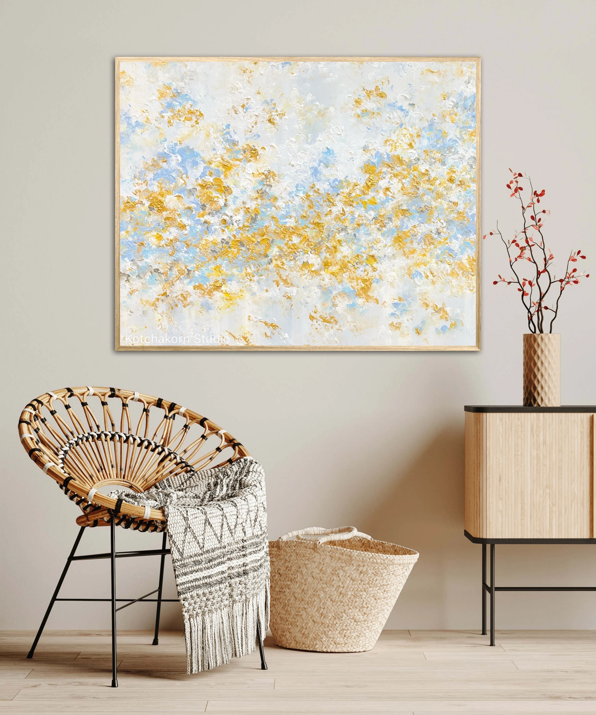 Happiness in Gold (120x100cm)