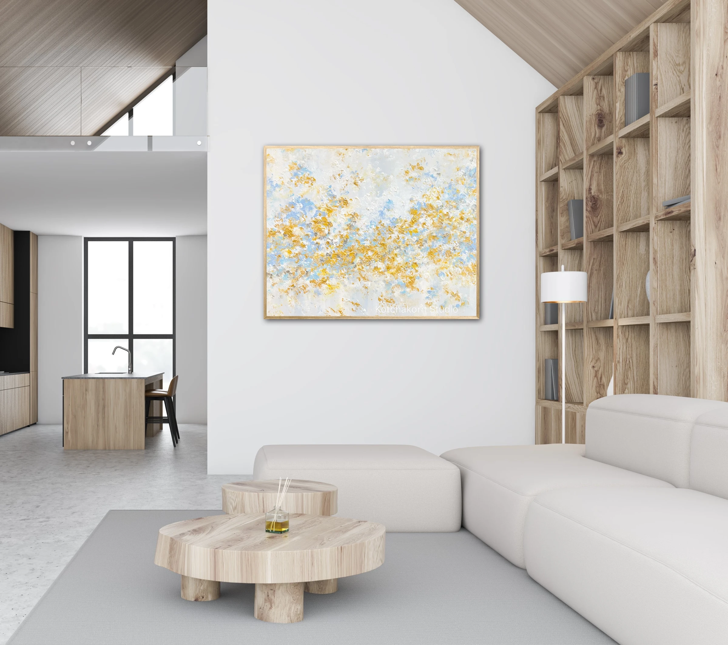 Happiness in Gold (120x100cm)