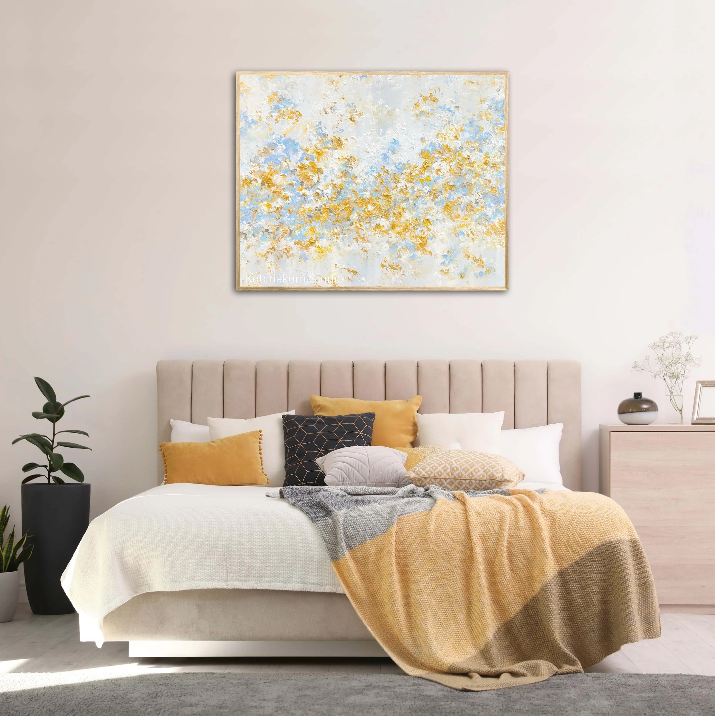 Happiness in Gold (120x100cm)