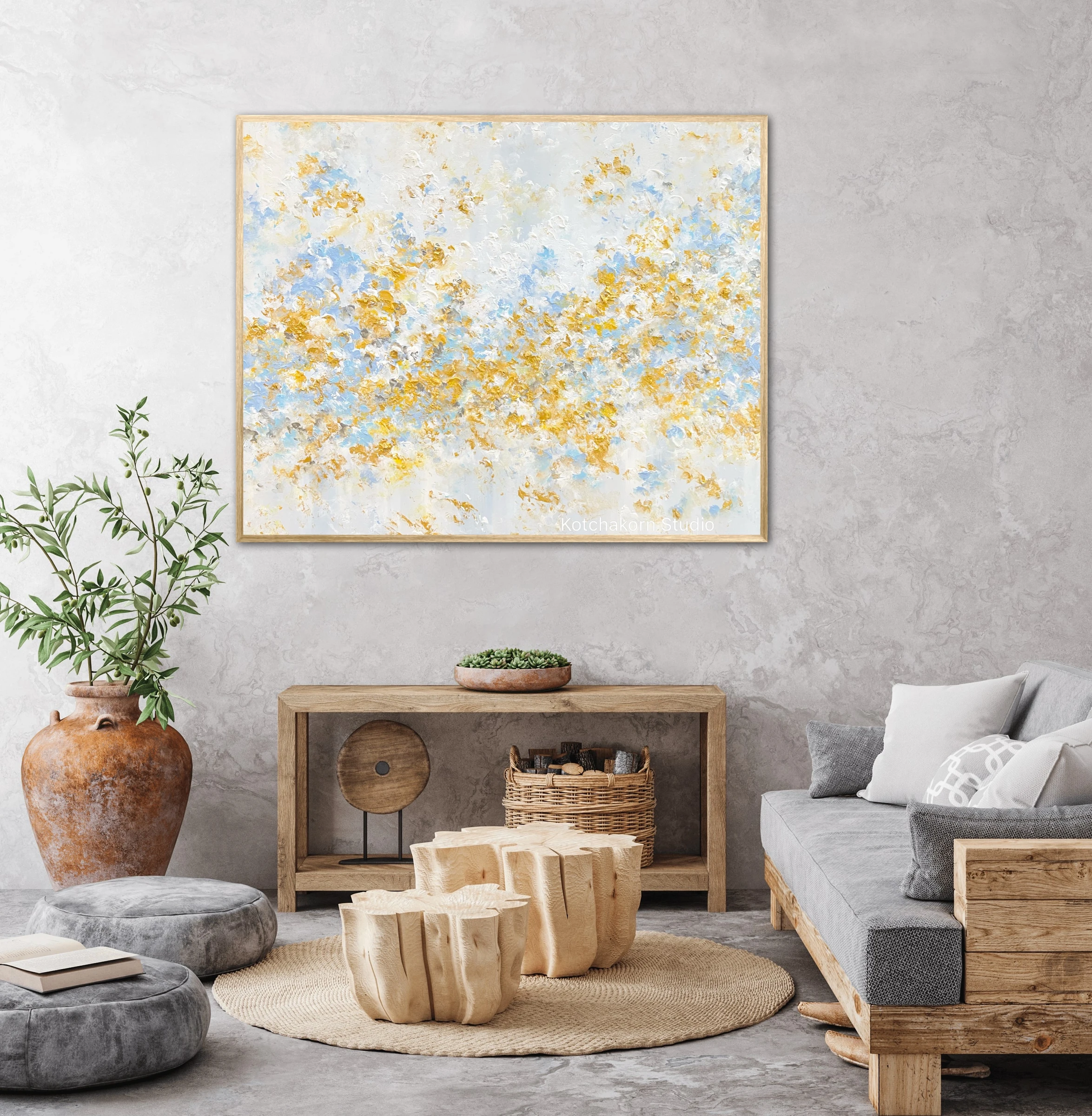 Happiness in Gold (120x100cm)