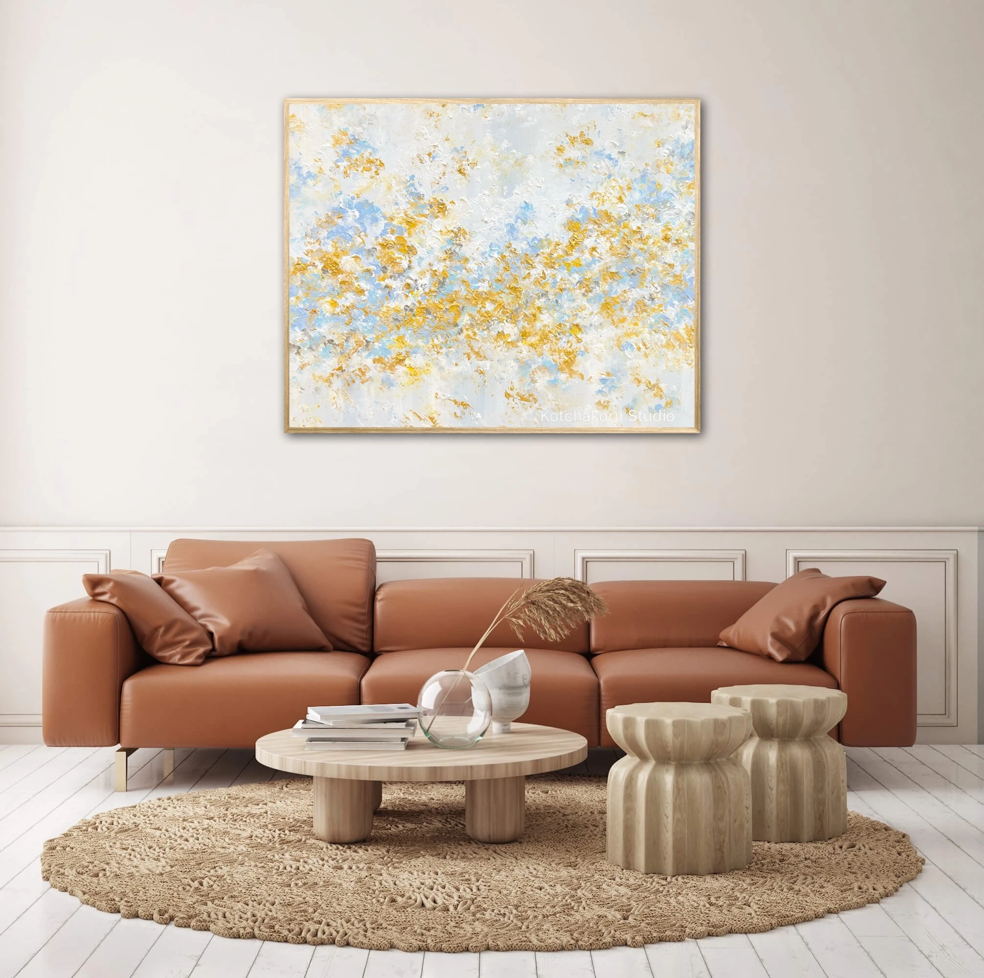 Happiness in Gold (120x100cm)