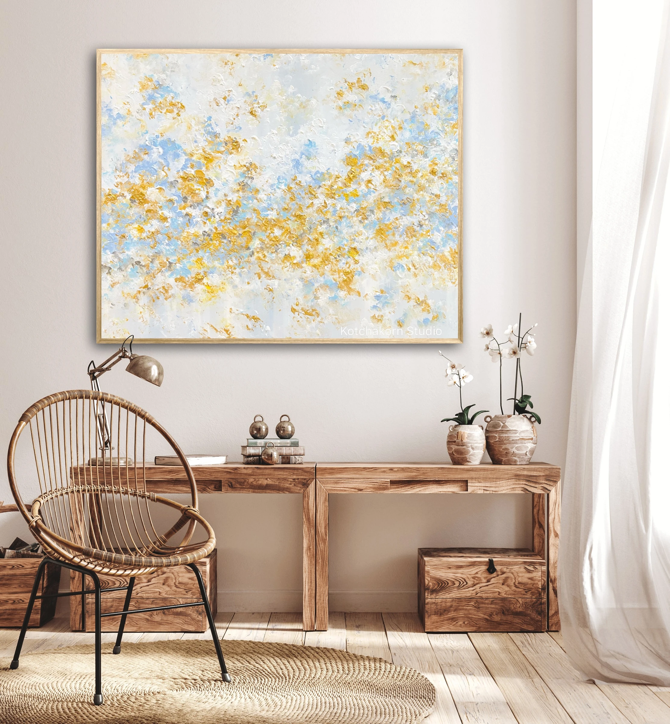 Happiness in Gold (120x100cm)