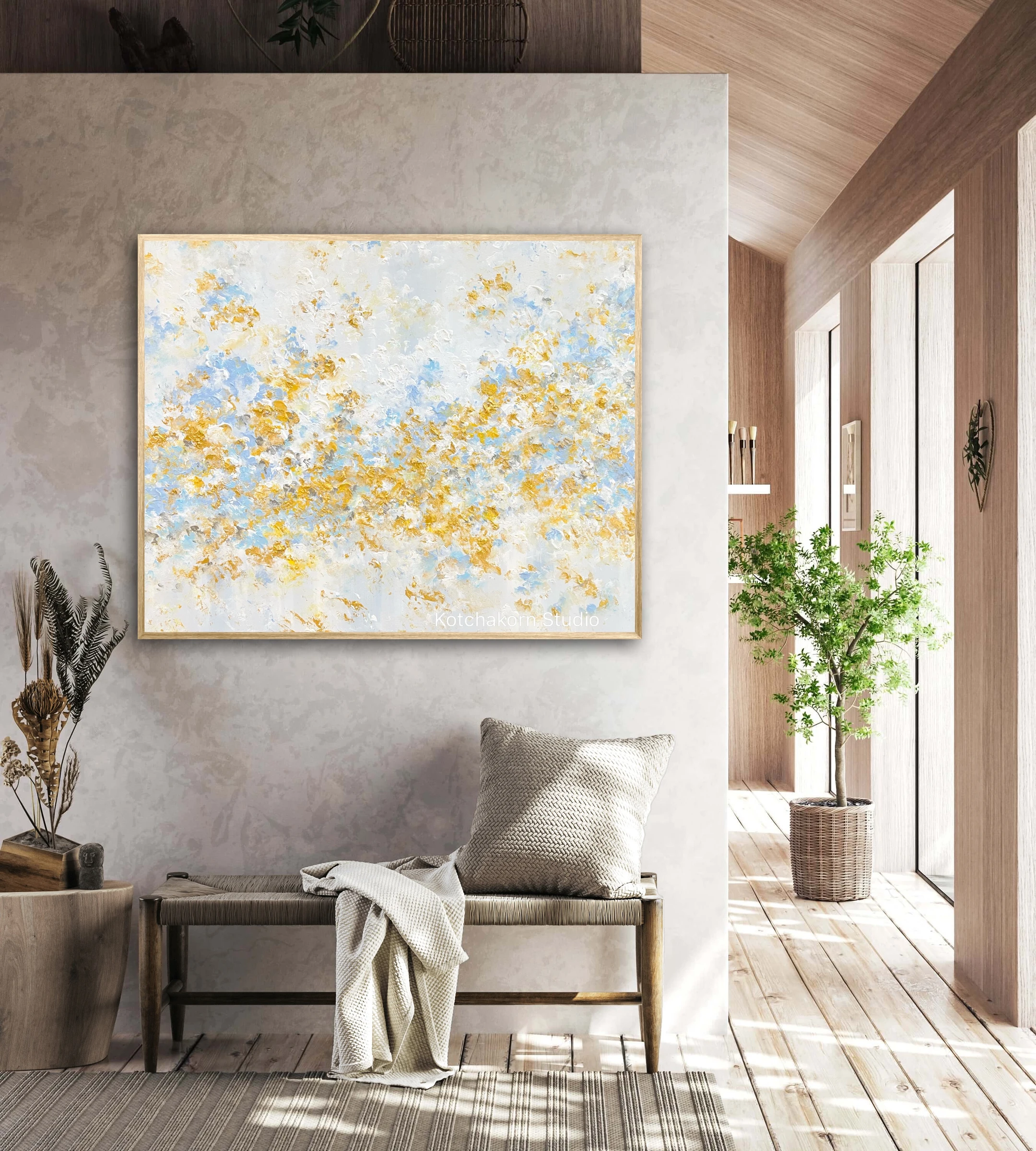 Happiness in Gold (120x100cm)