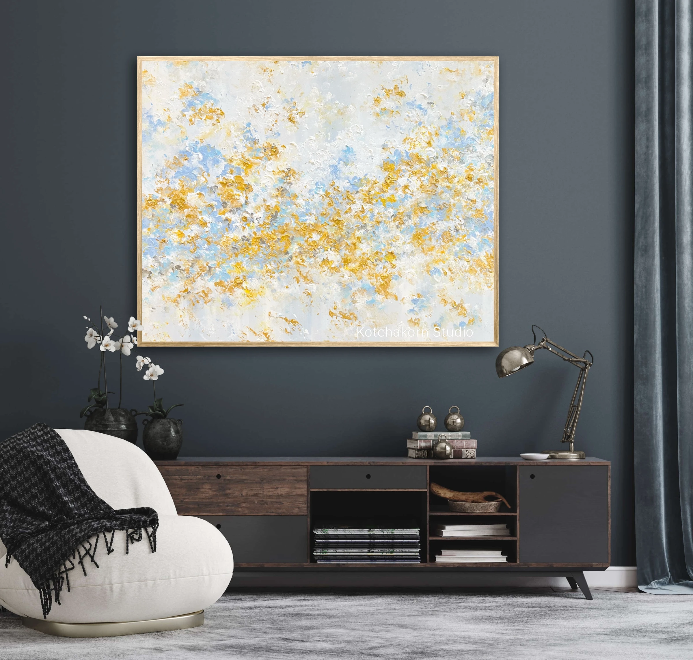 Happiness in Gold (120x100cm)