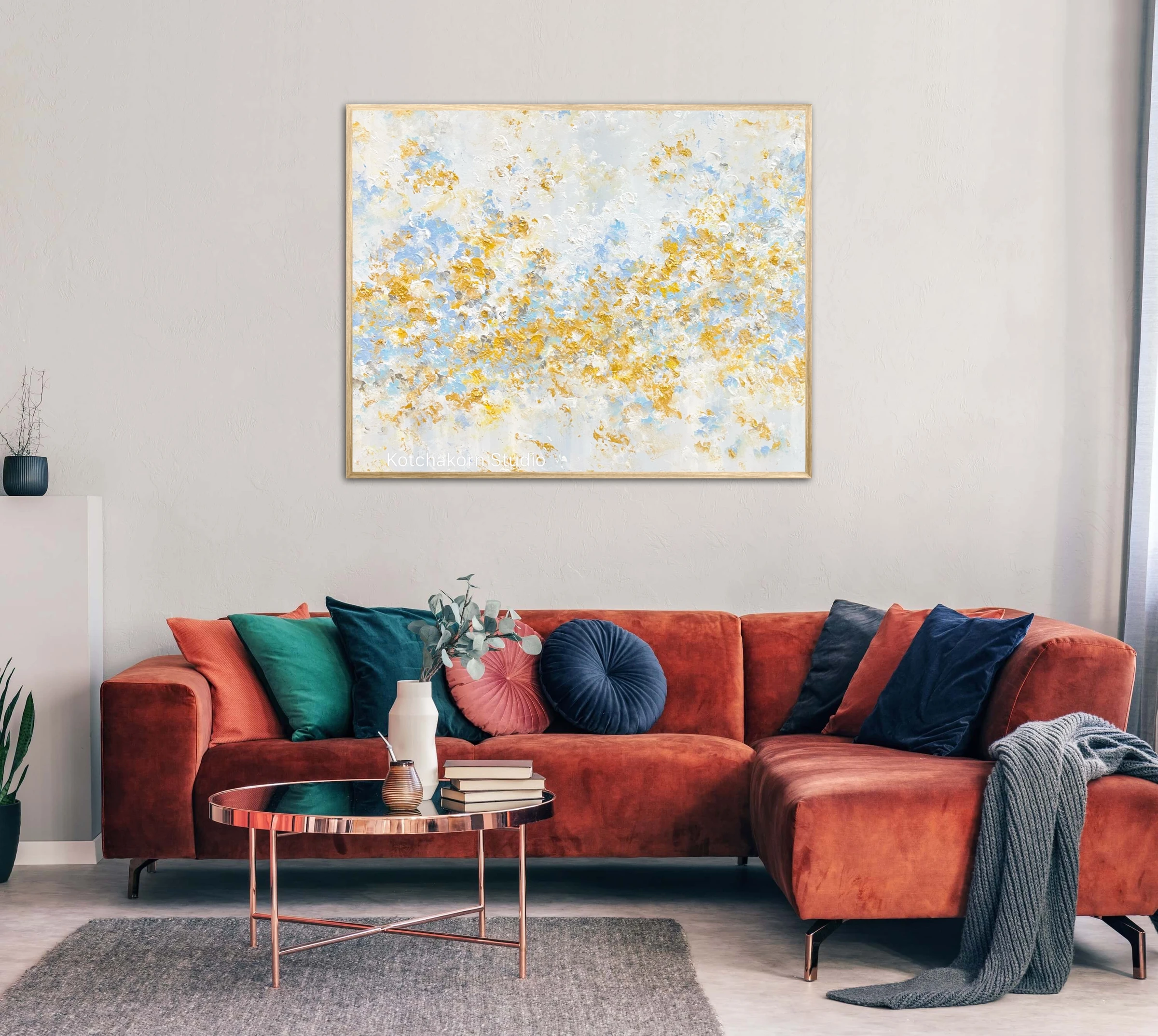 Happiness in Gold (120x100cm)