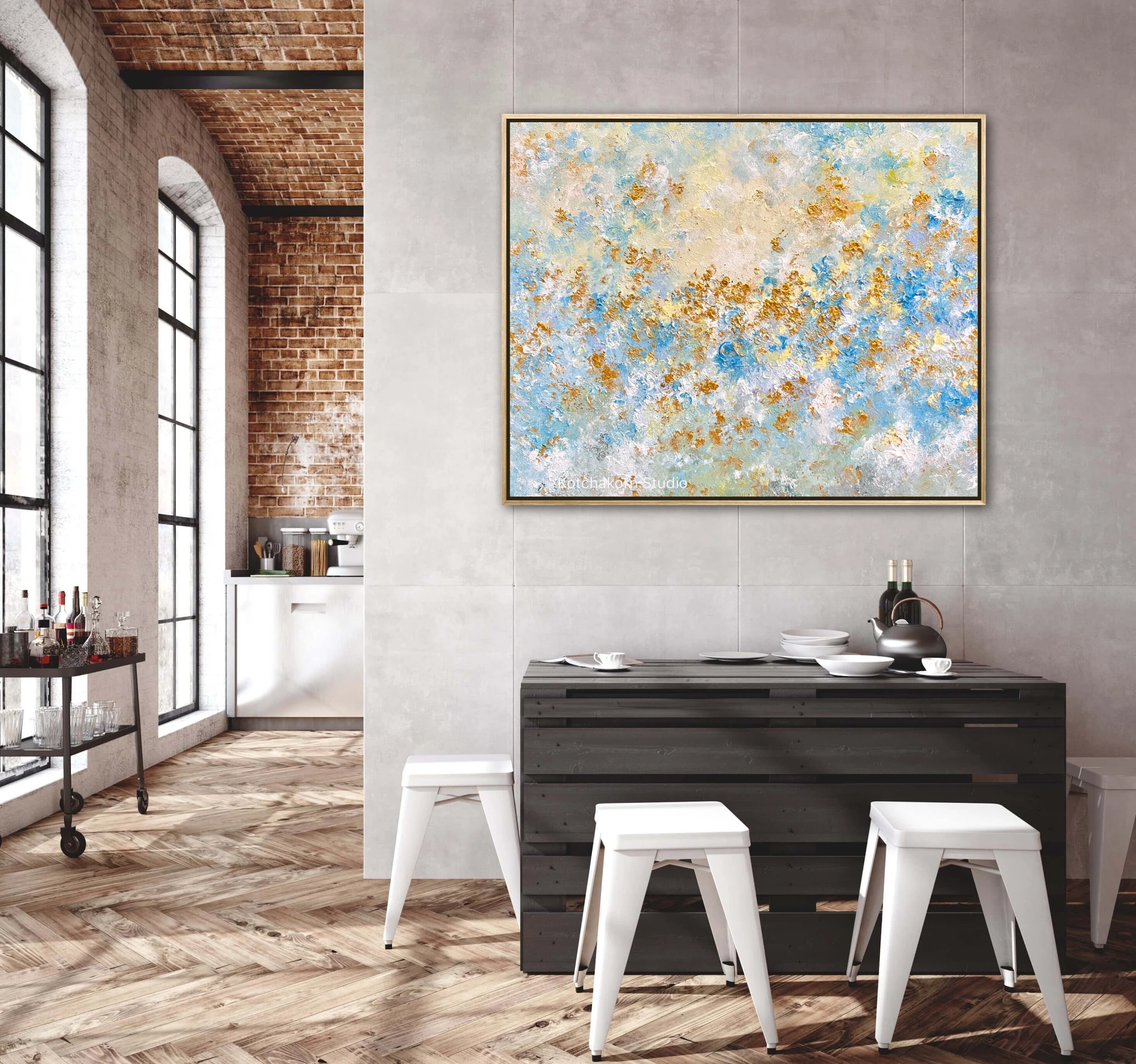 The Flow of Happiness (100x80cm)