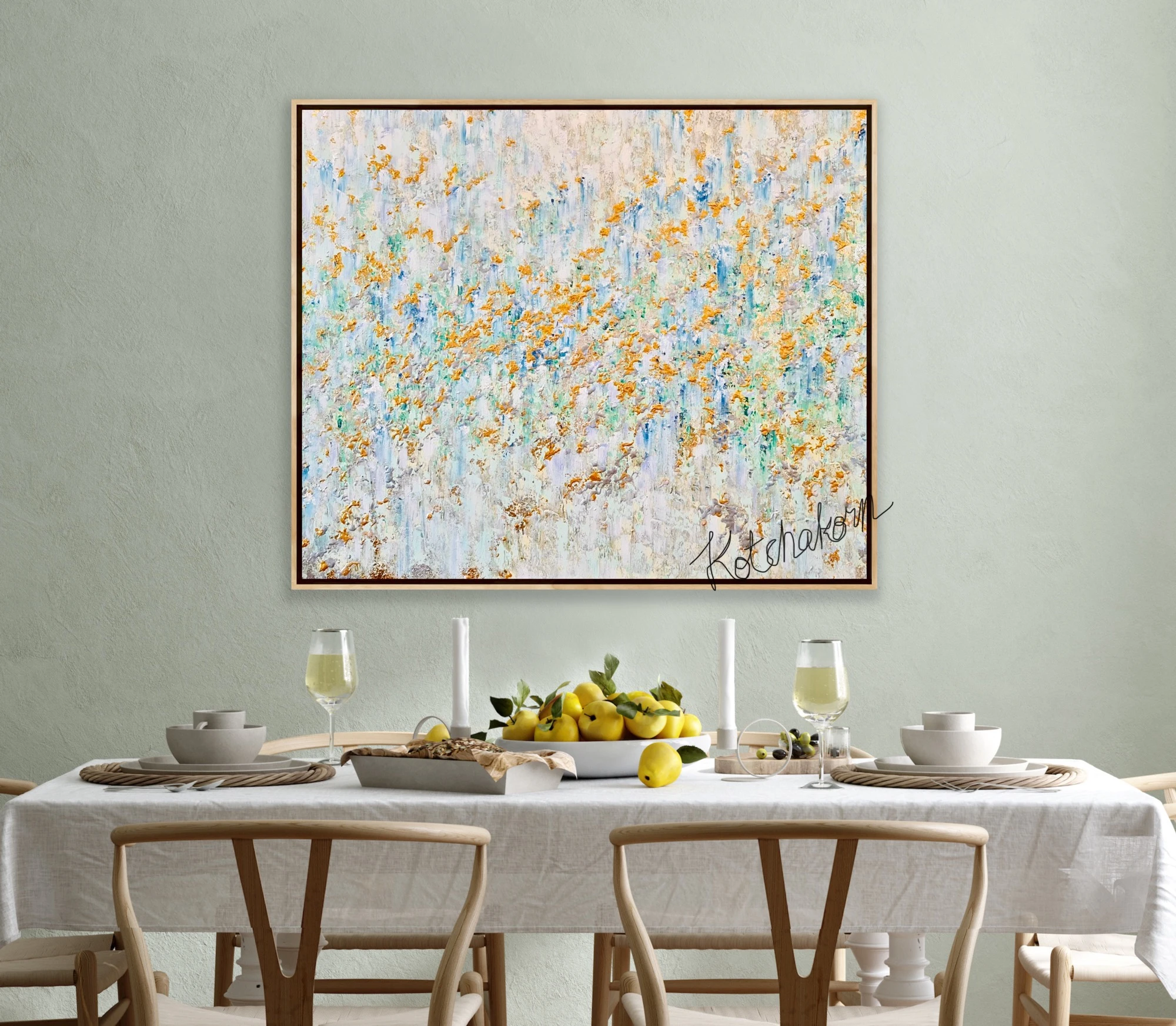 Golden Horses (120x100cm)