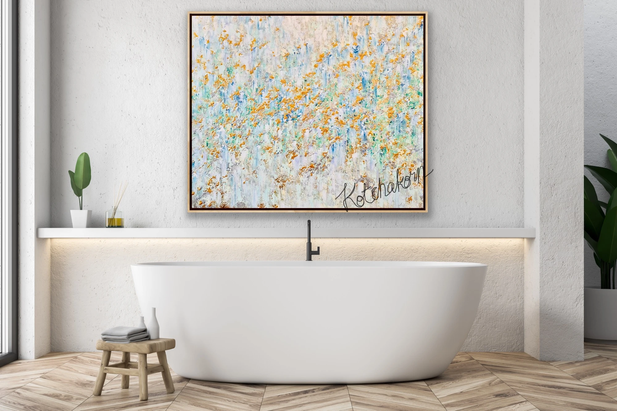 Golden Horses (120x100cm)