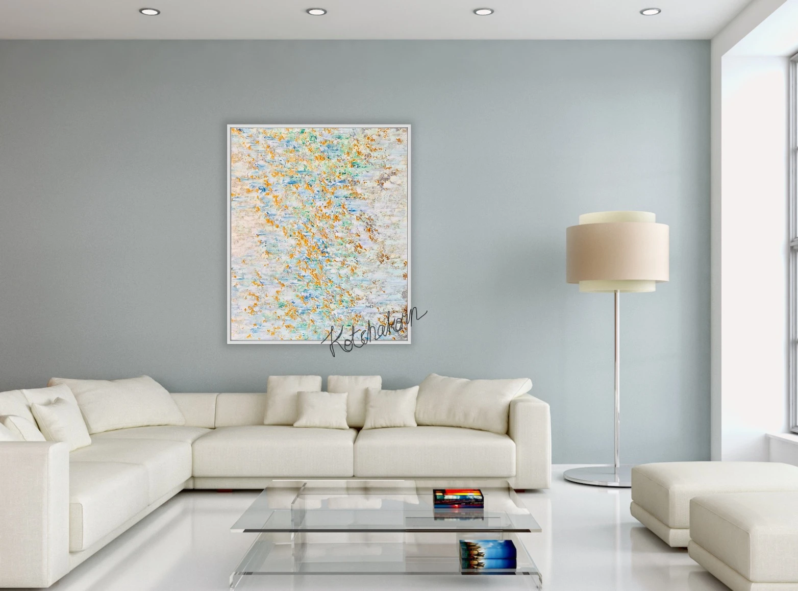 Golden Horses (120x100cm)