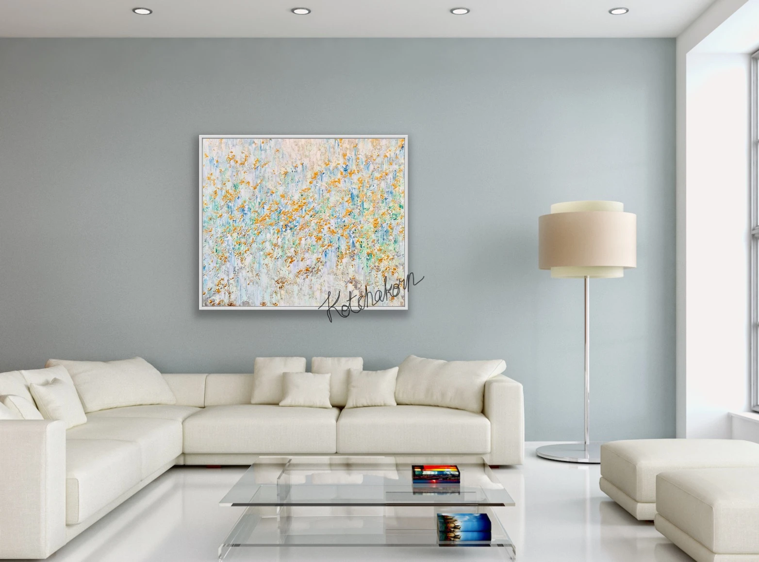 Golden Horses (120x100cm)