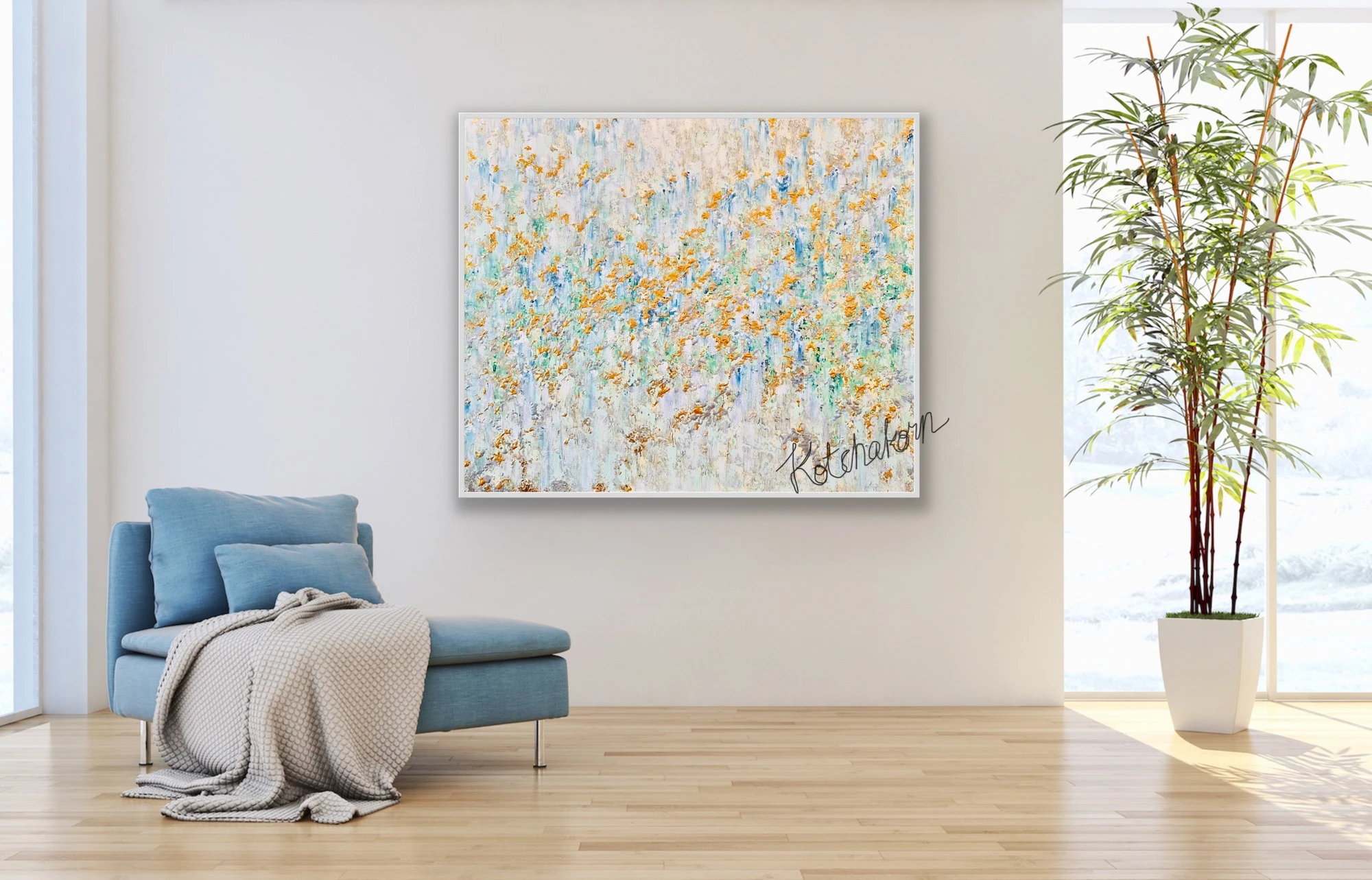 Golden Horses (120x100cm)