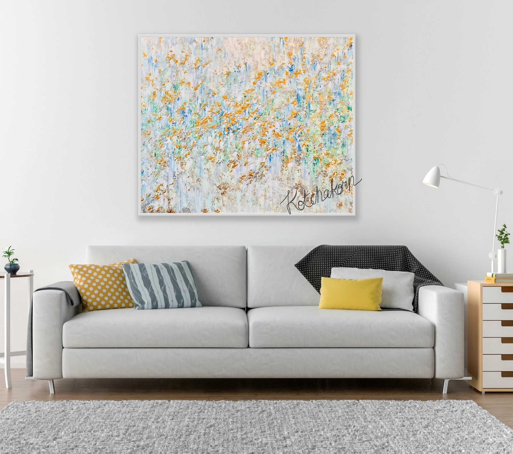 Golden Horses (120x100cm)