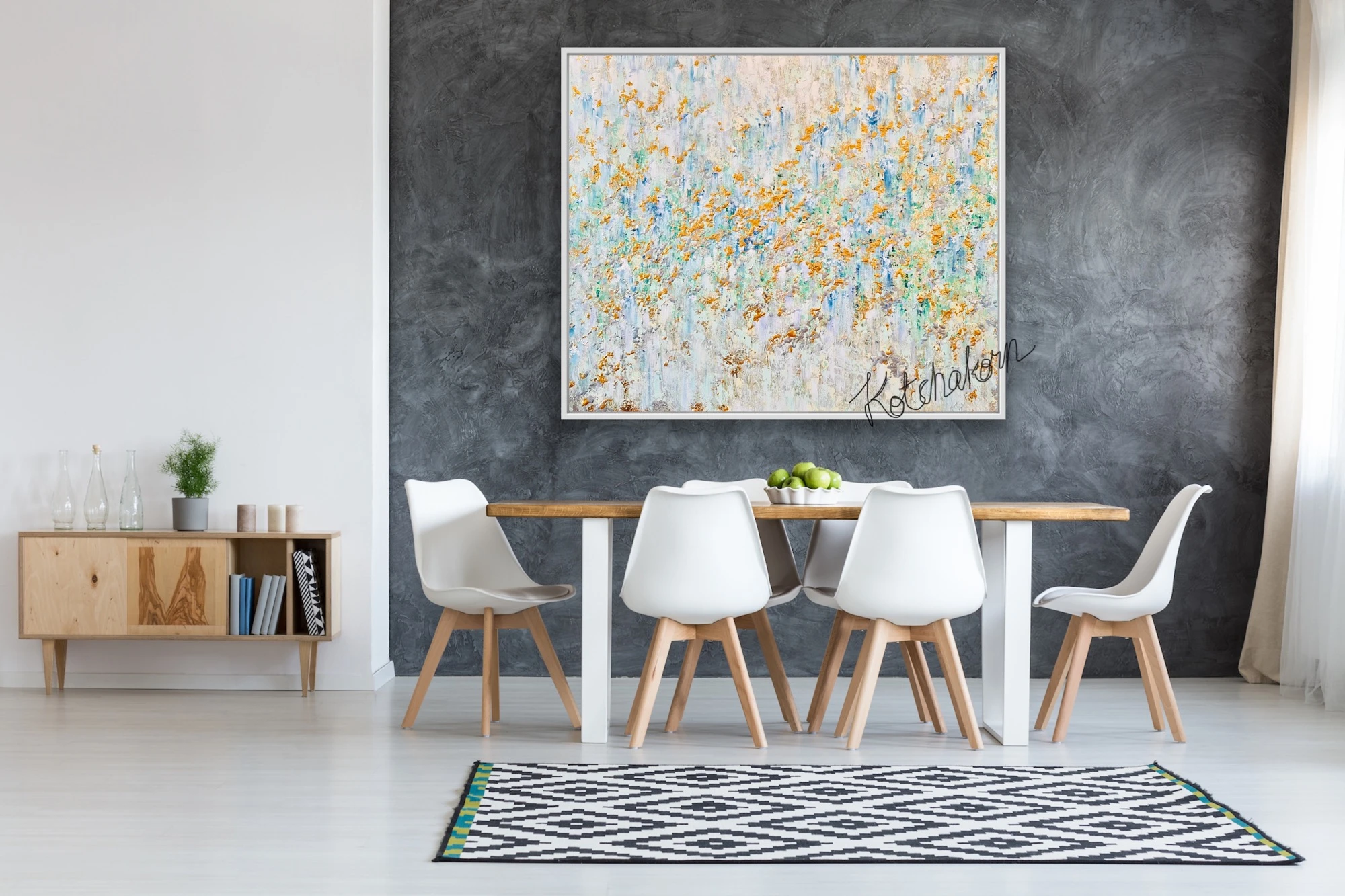 Golden Horses (120x100cm)