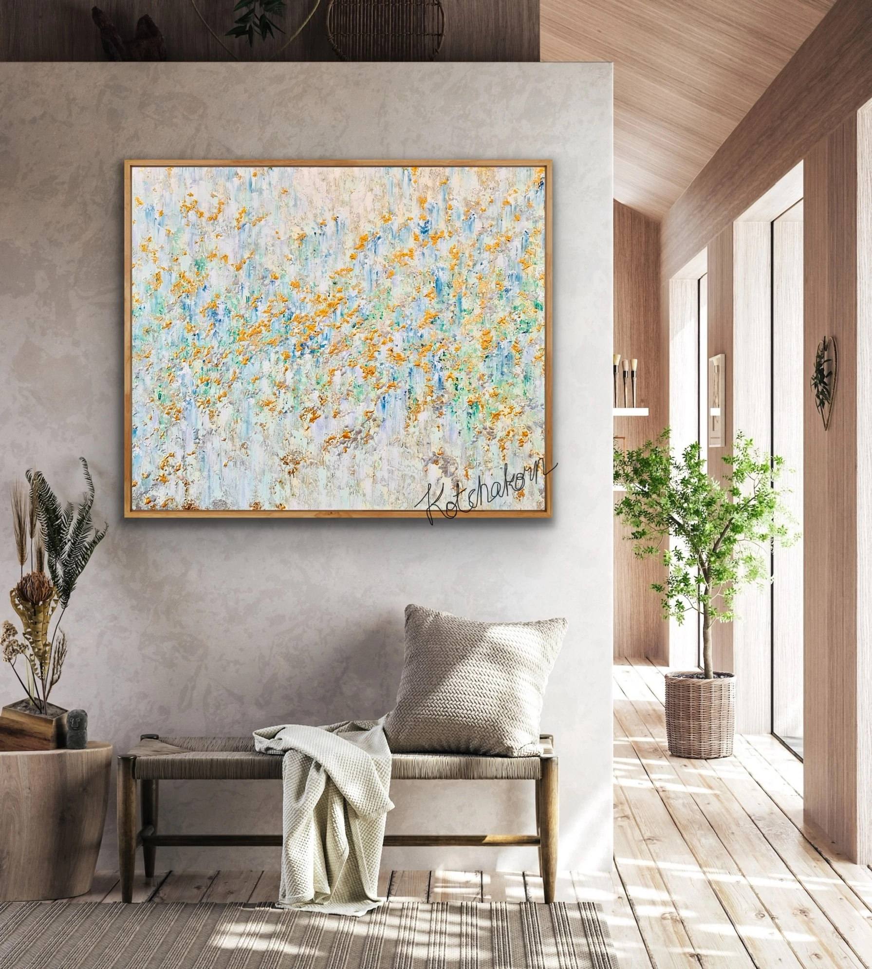 Golden Horses (120x100cm)