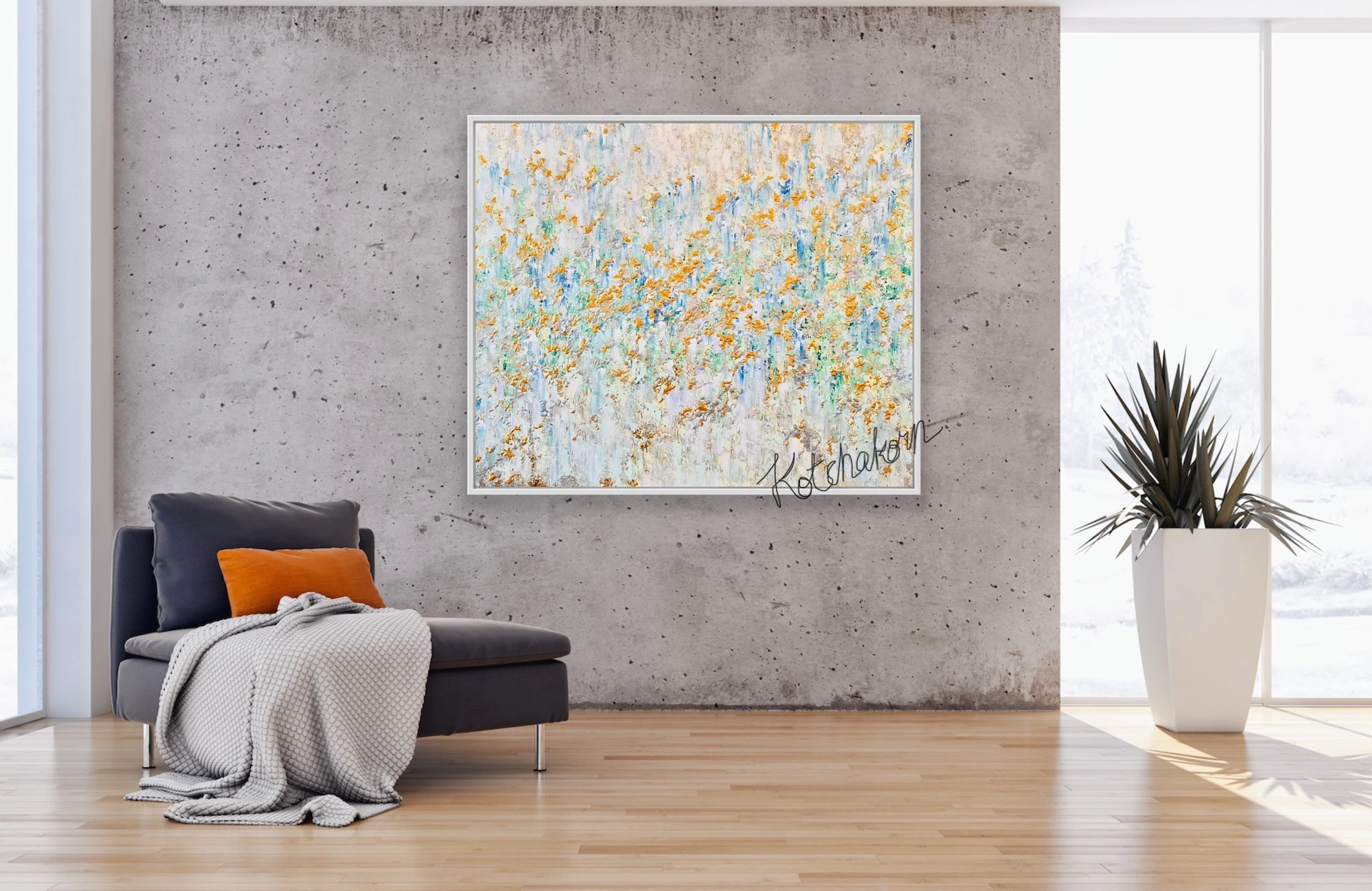 Golden Horses (120x100cm)
