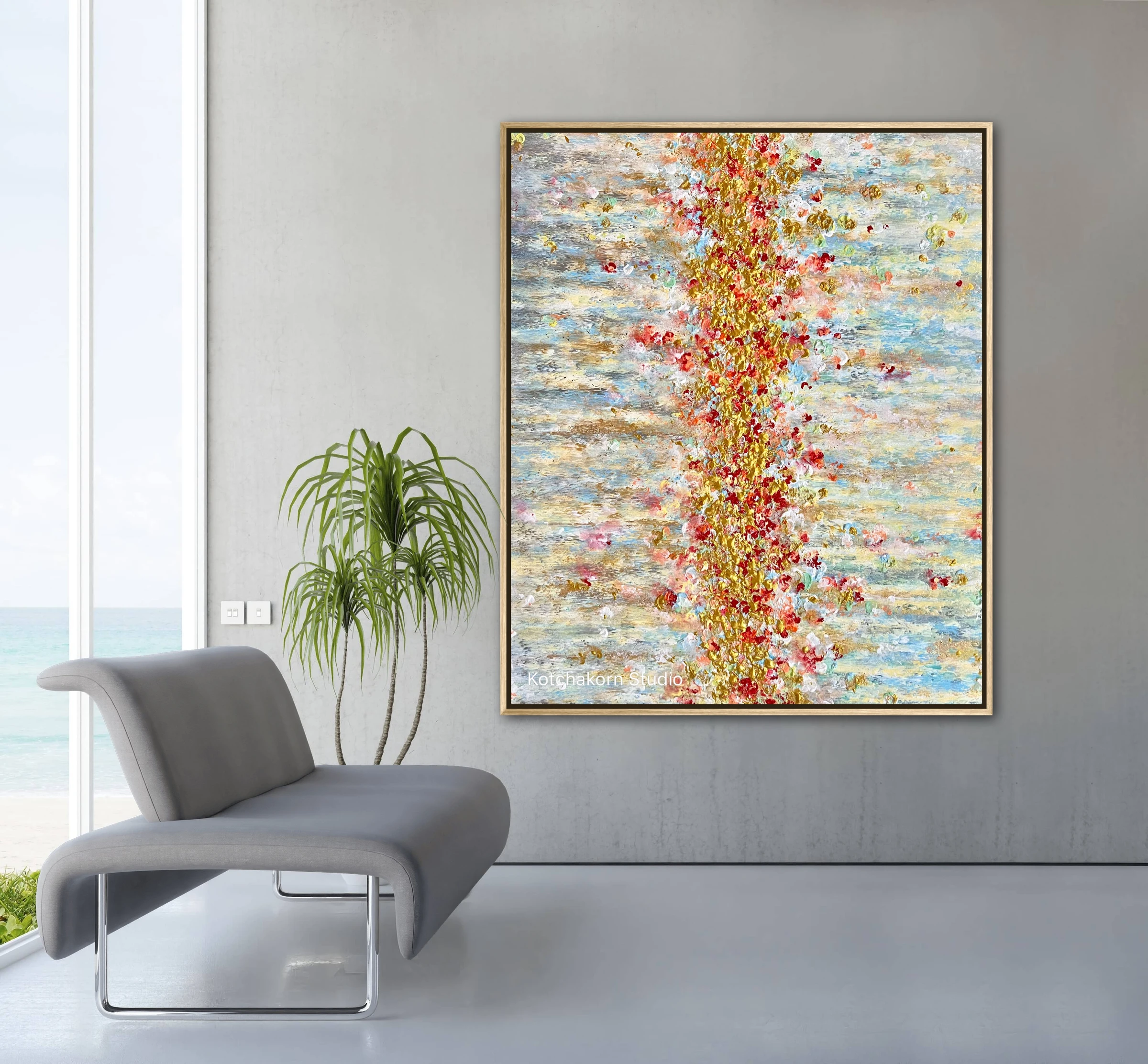 Fire and Ice (120x100cm)