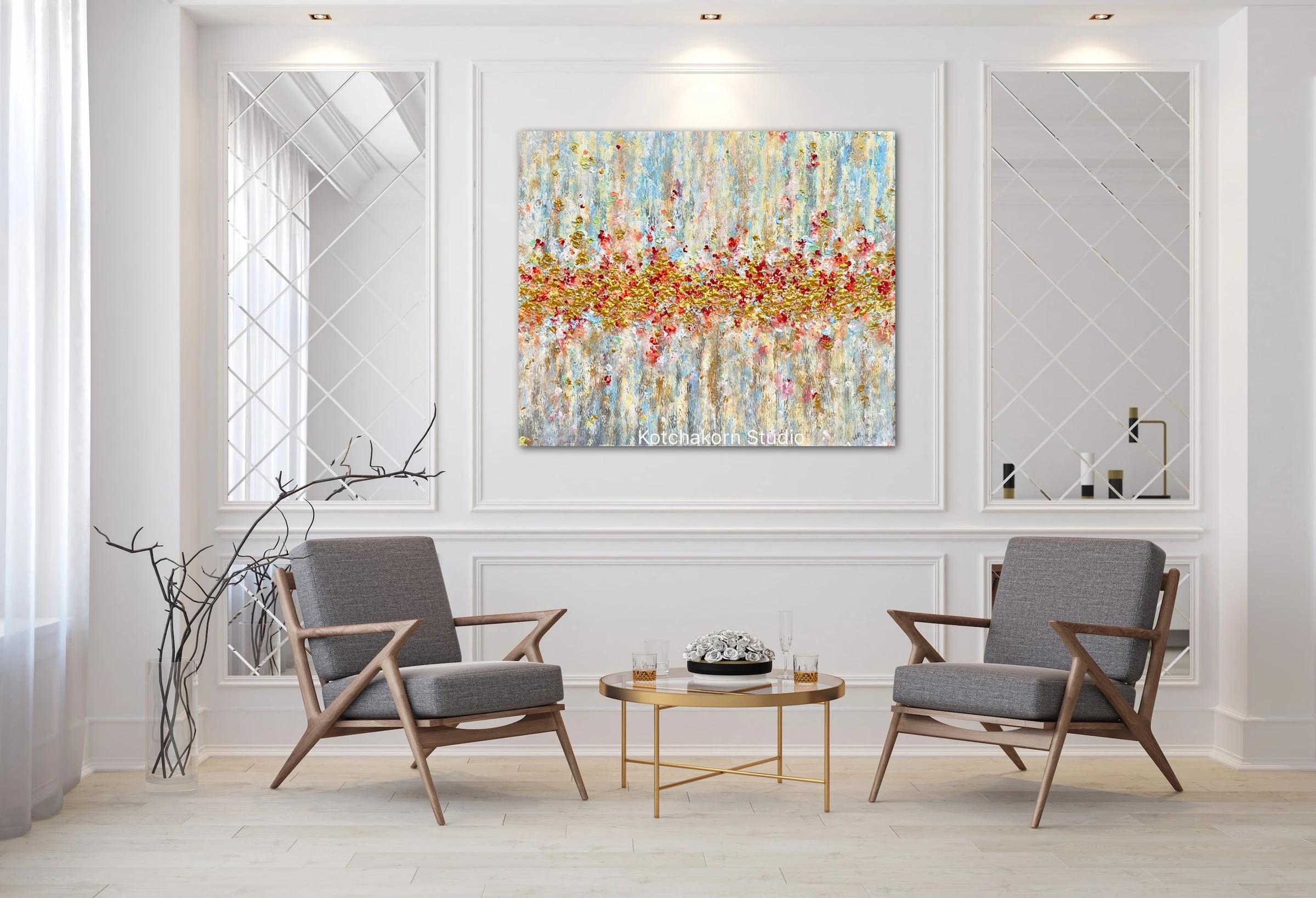 Fire and Ice (120x100cm)