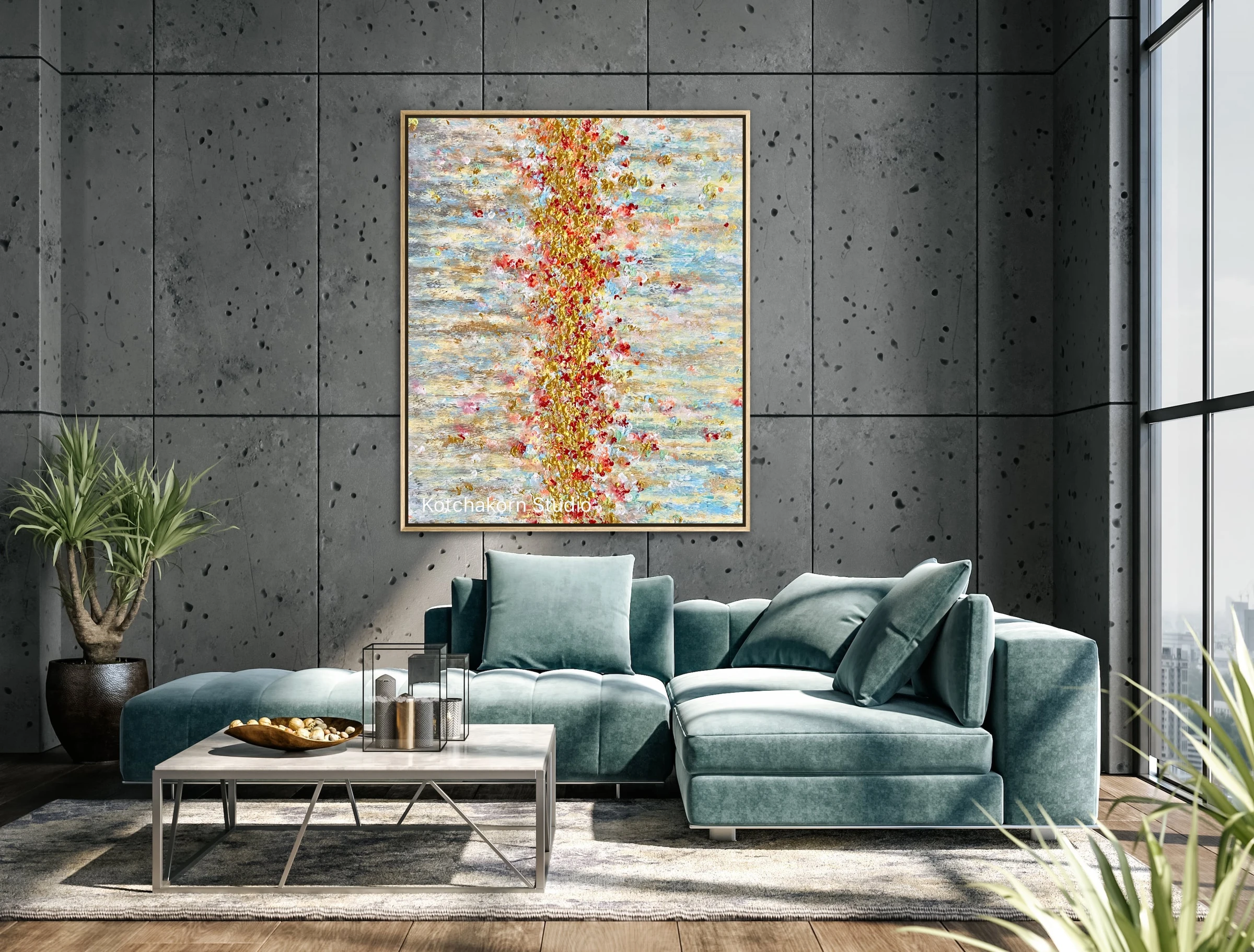 Fire and Ice (120x100cm)