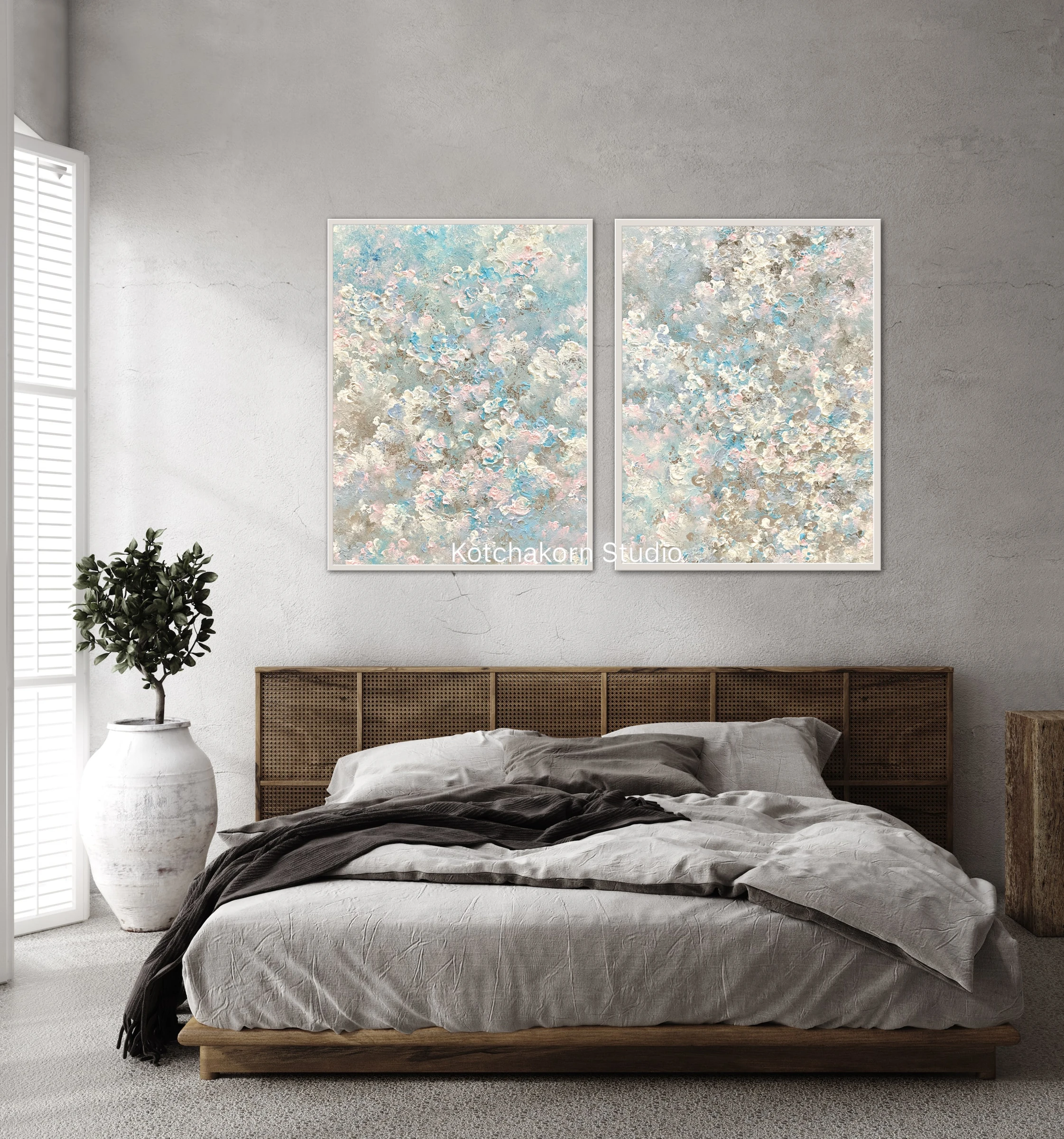 Winter’s Sakura (80x120cm)