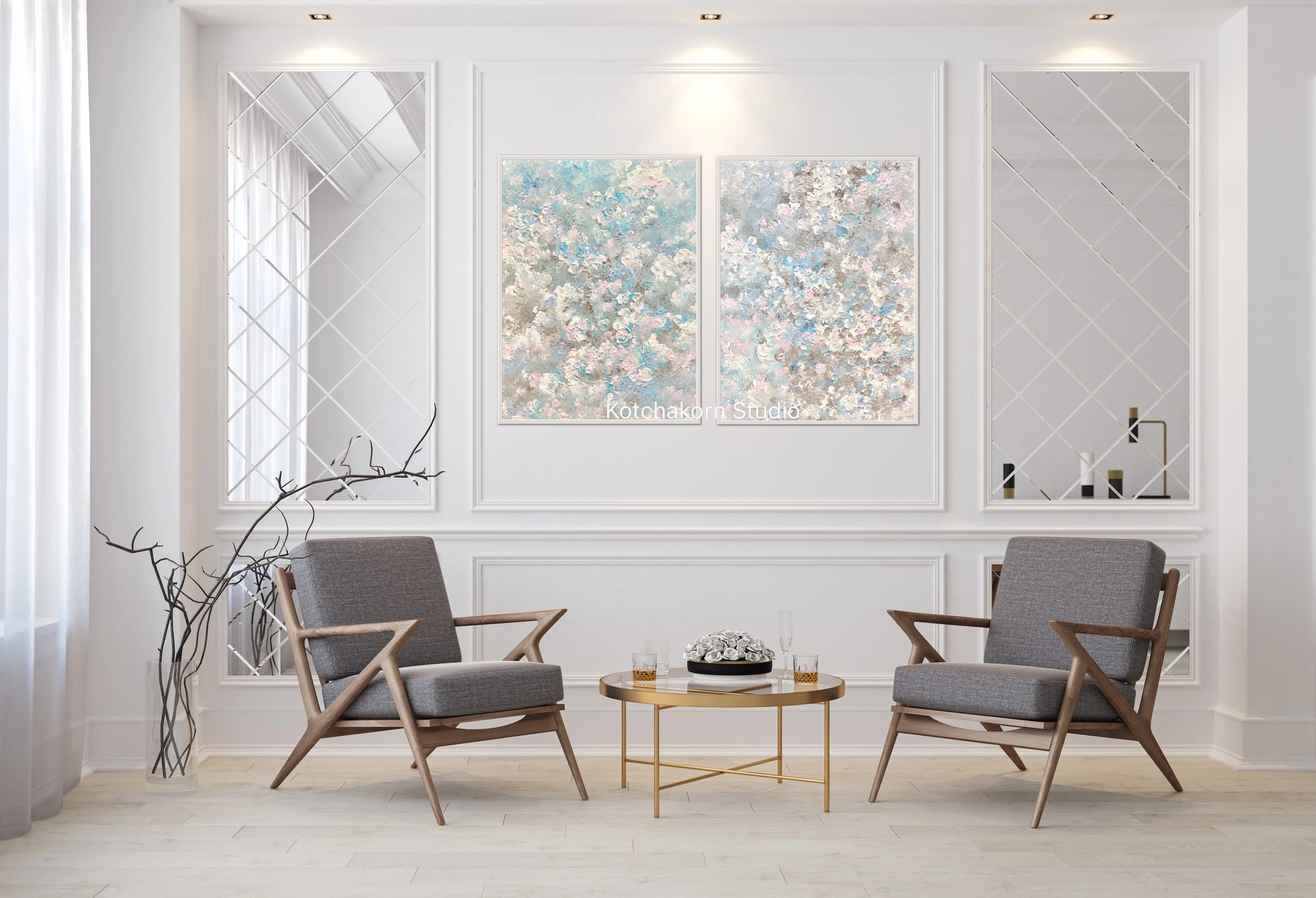 Winter’s Sakura (80x120cm)