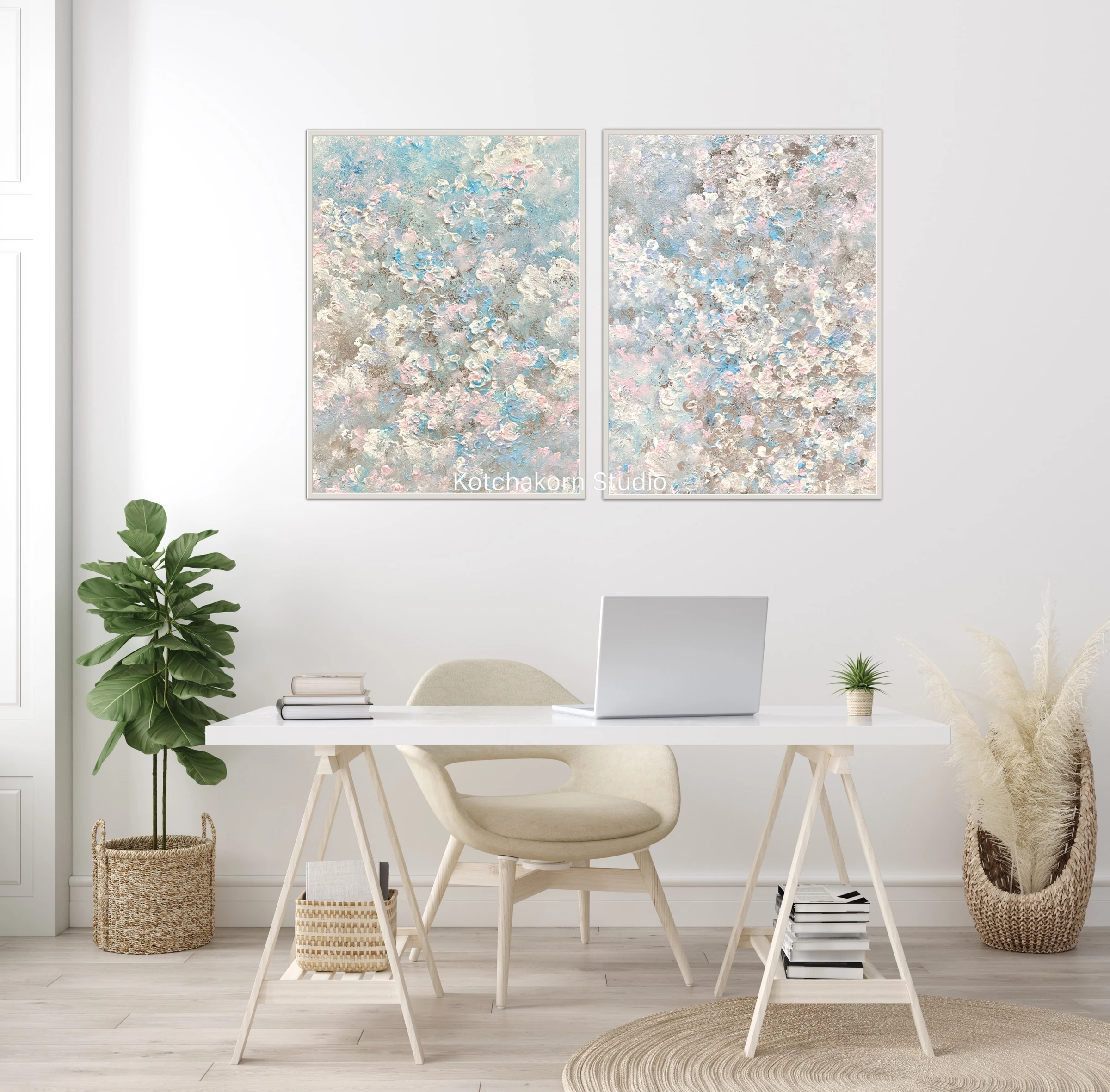 Winter’s Sakura (80x120cm)