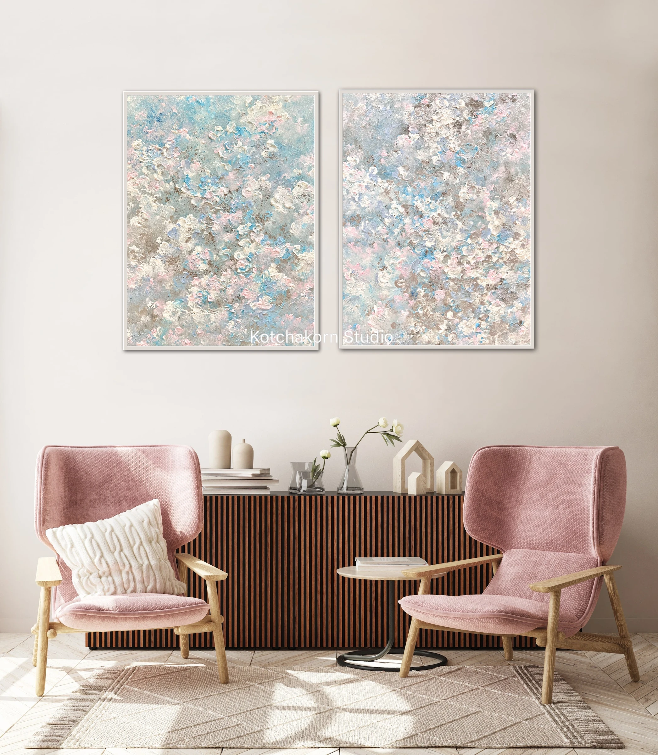 Winter’s Sakura (80x120cm)