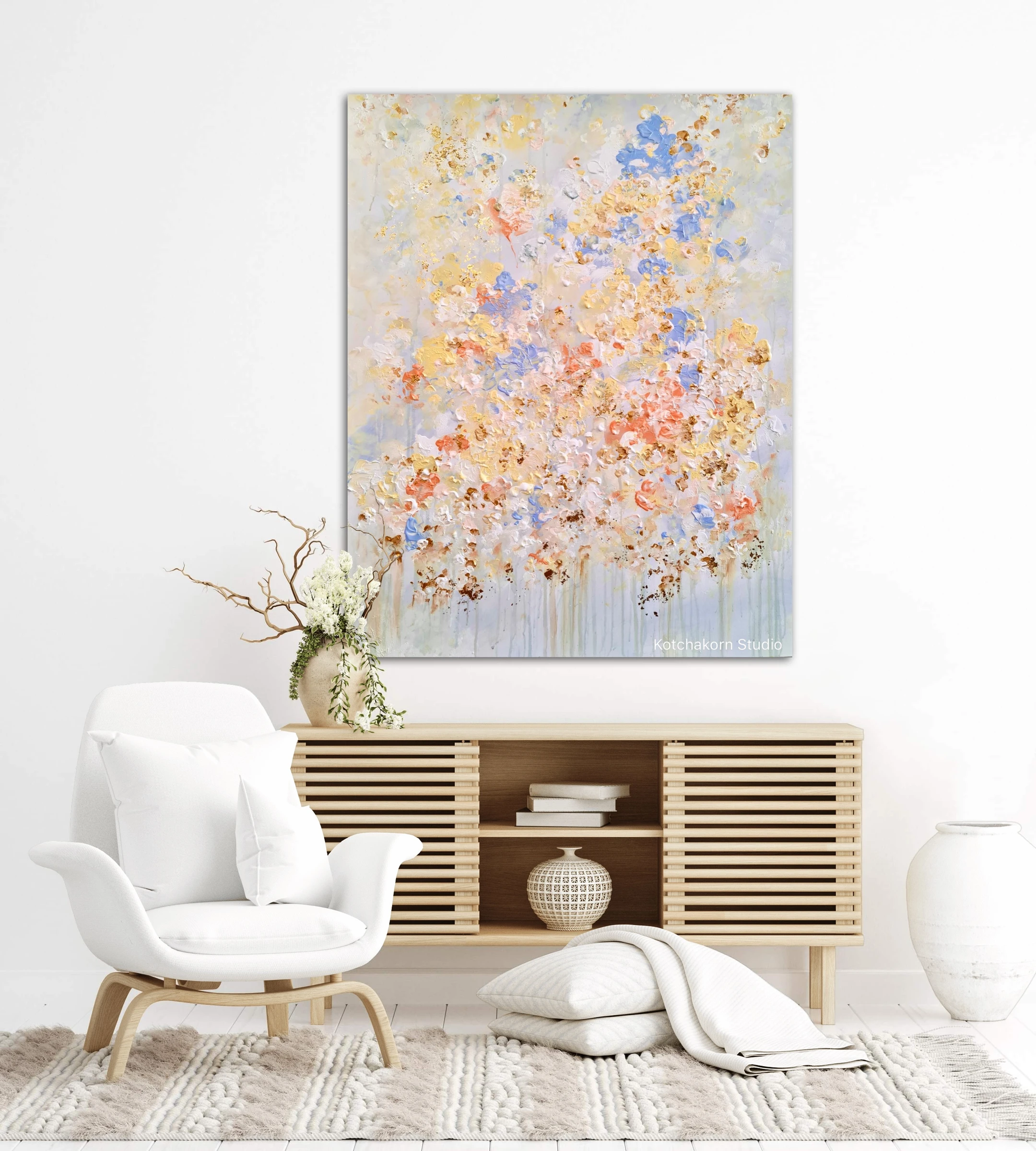 Winter Lotus (100x80cm)