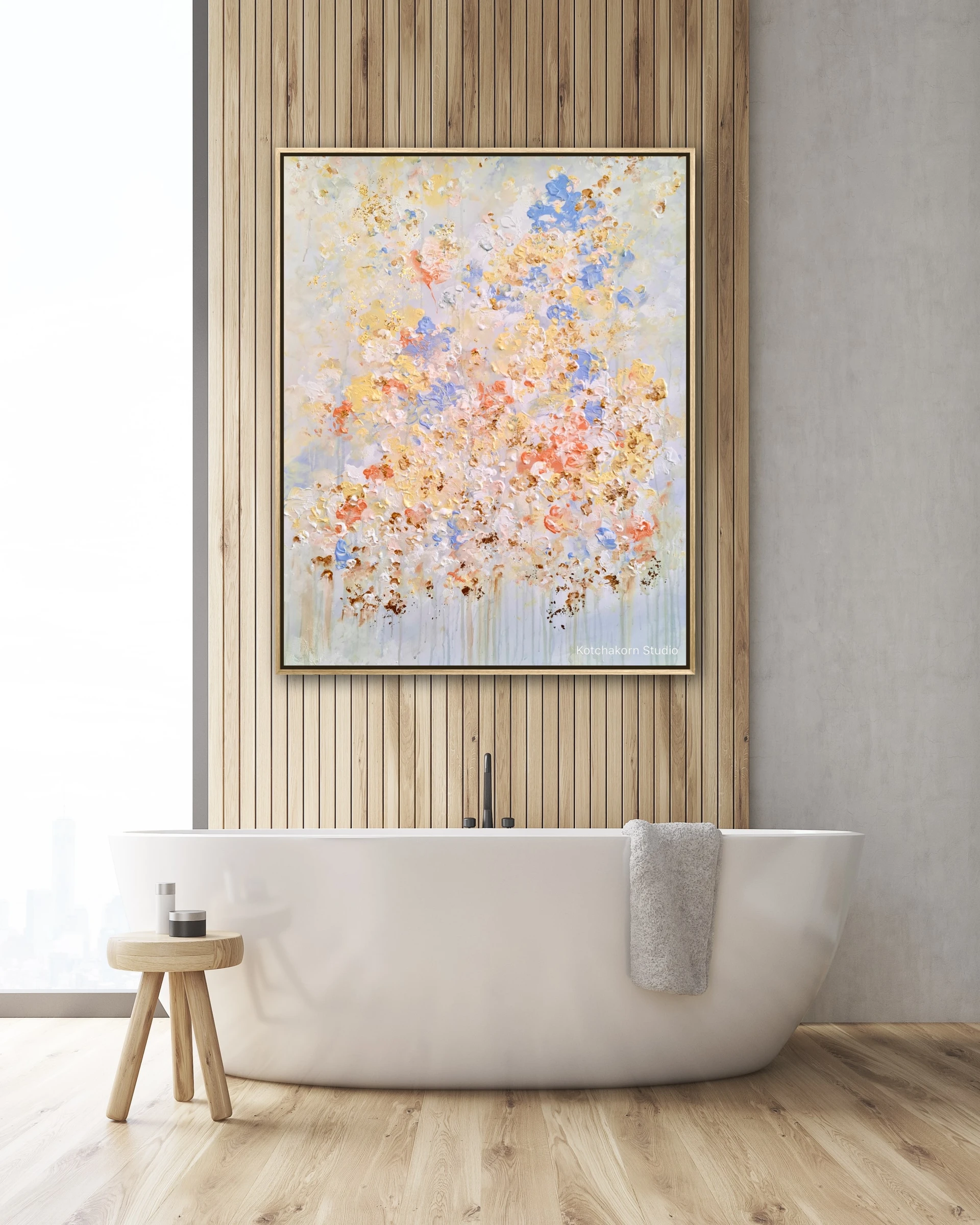 Winter Lotus (100x80cm)