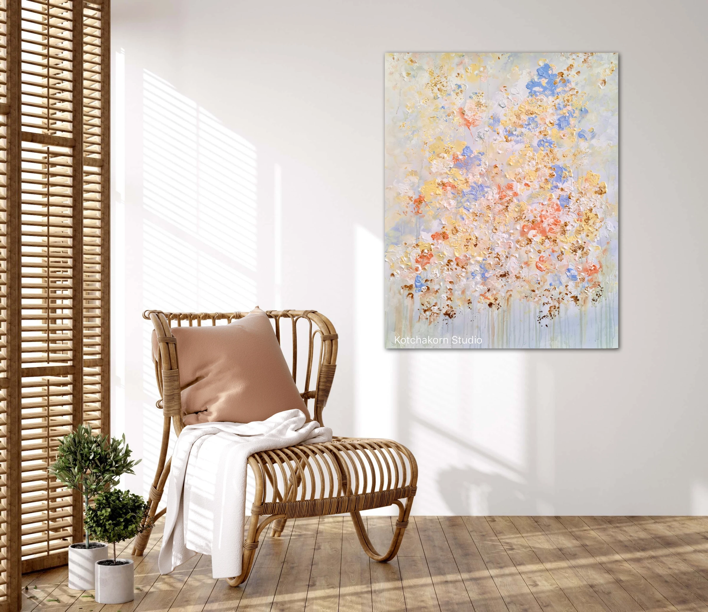 Winter Lotus (100x80cm)