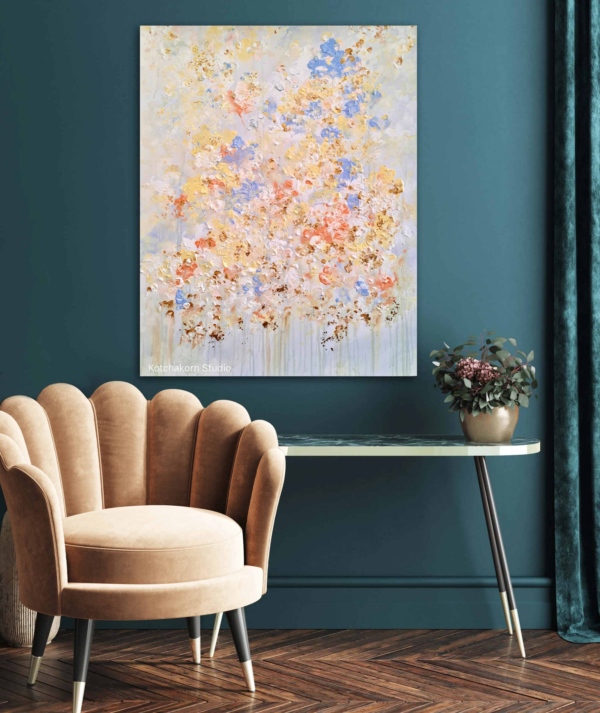 Winter Lotus (100x80cm)