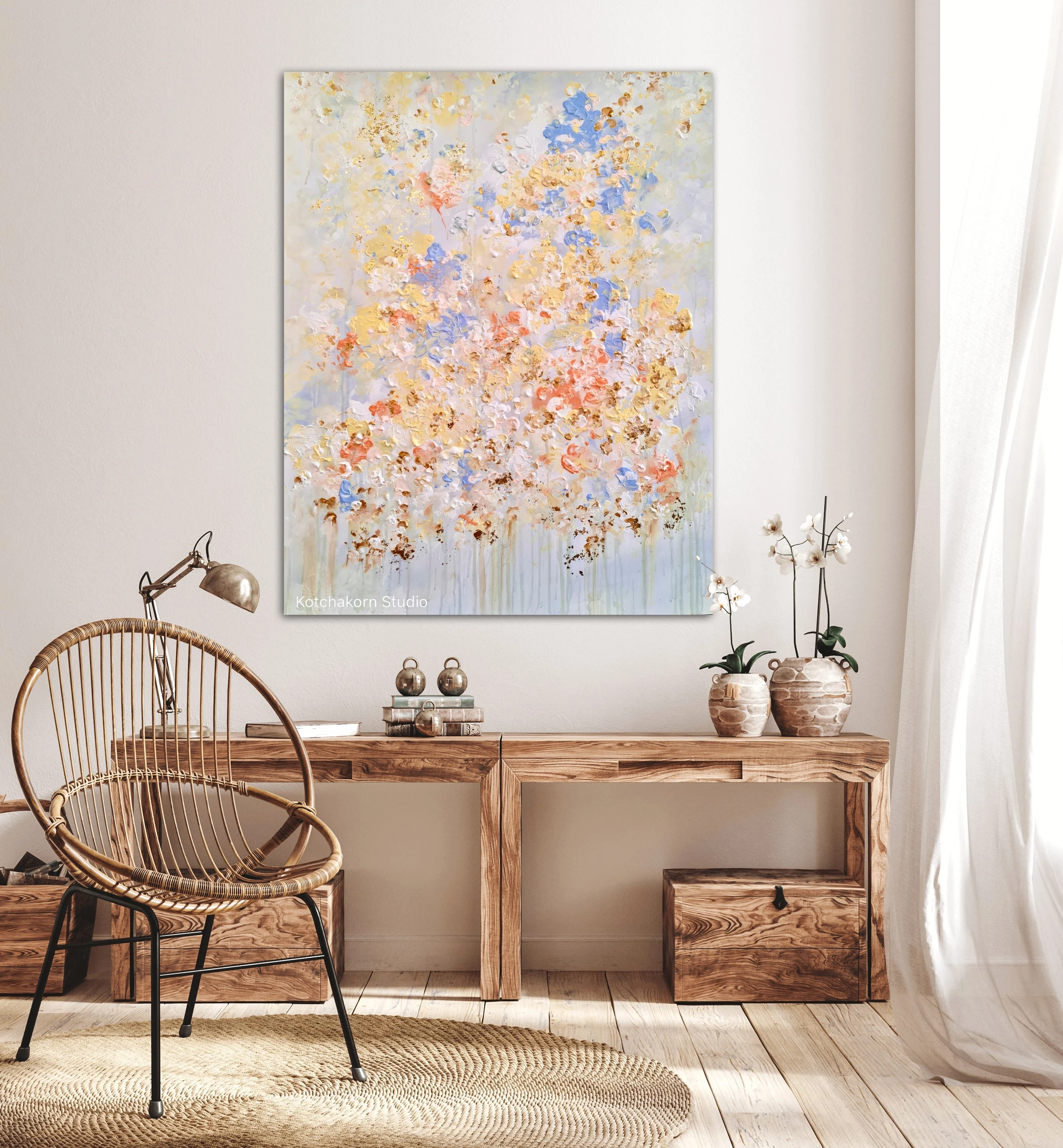 Winter Lotus (100x80cm)