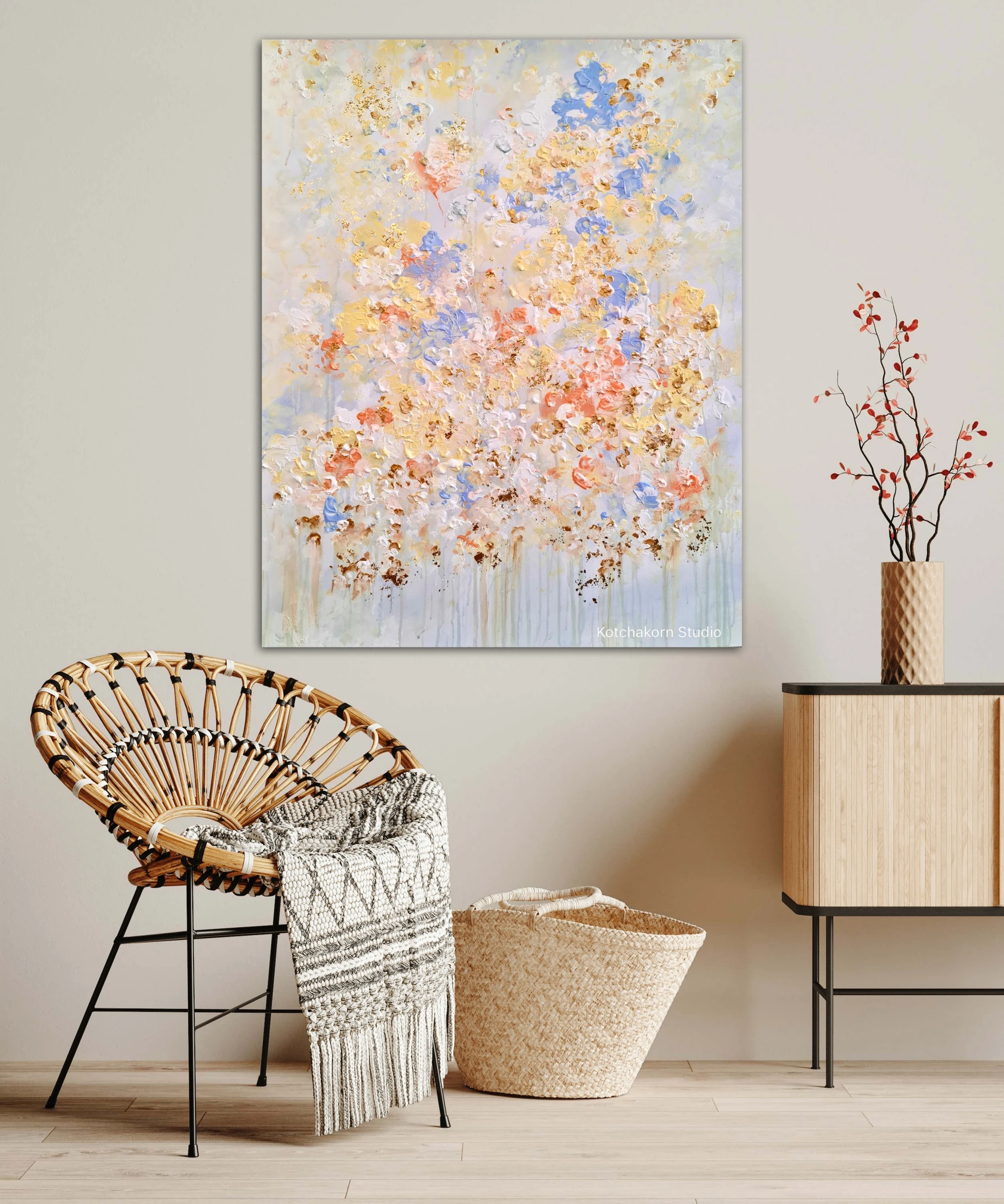 Winter Lotus (100x80cm)