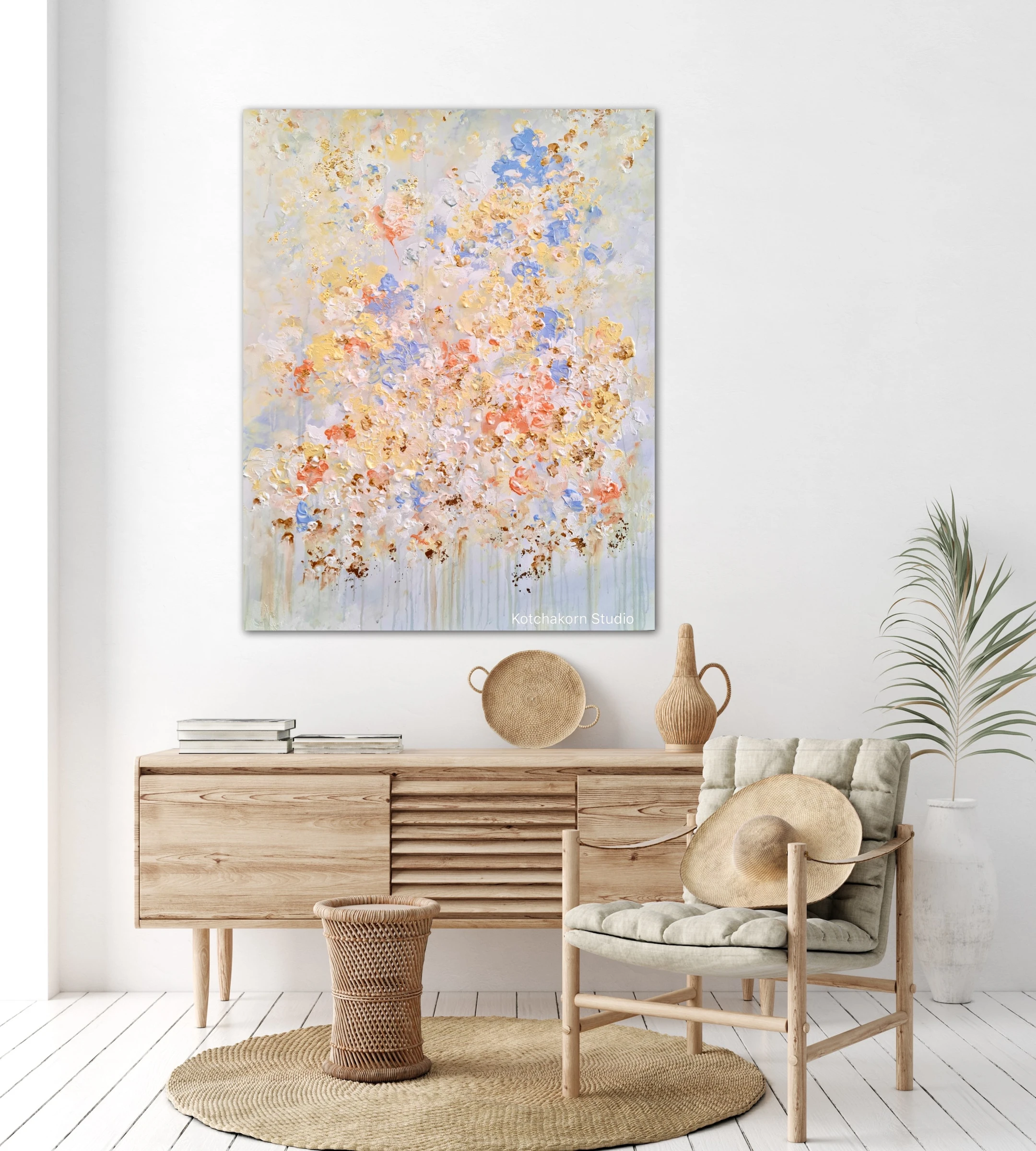 Winter Lotus (100x80cm)