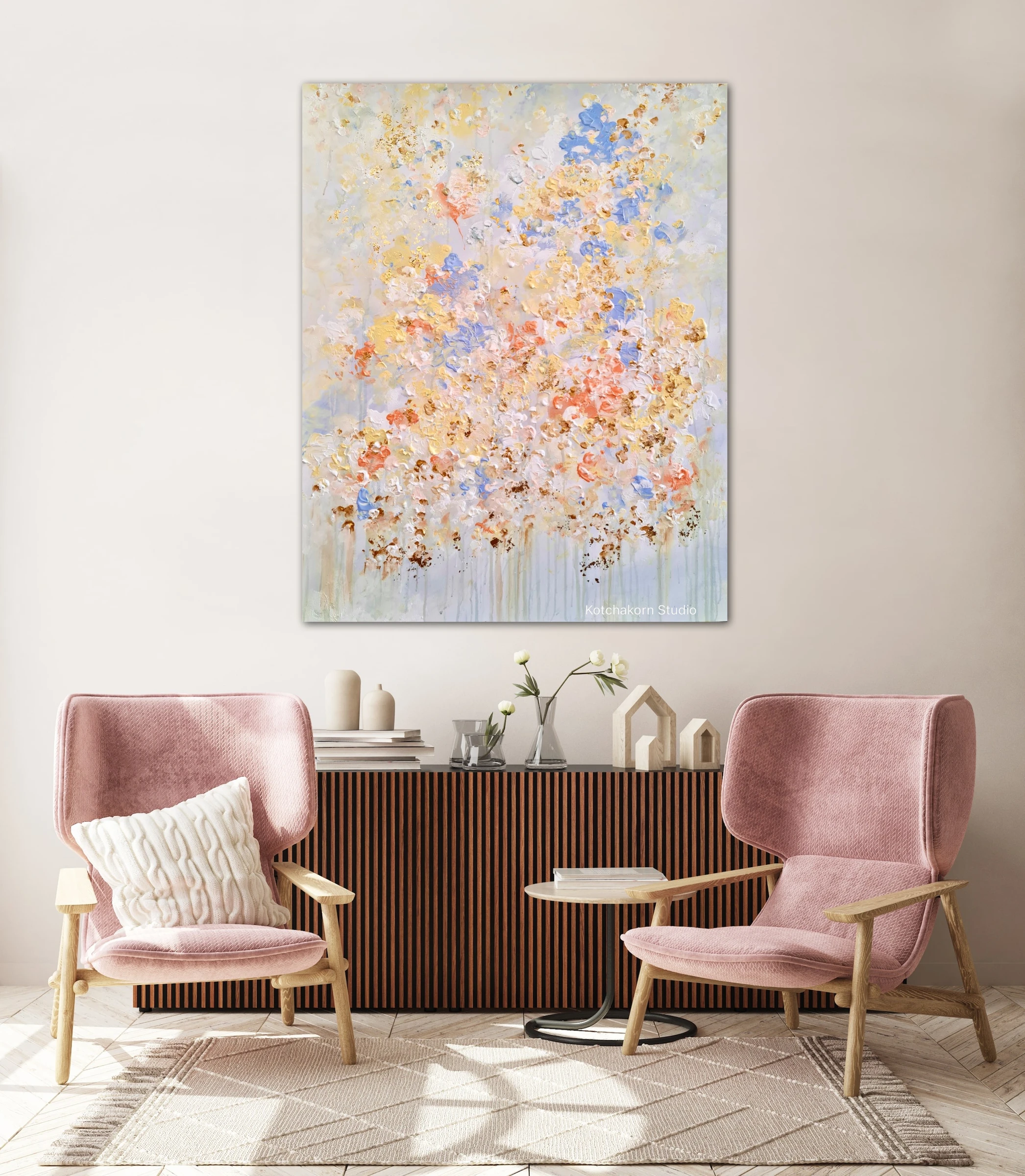 Winter Lotus (100x80cm)