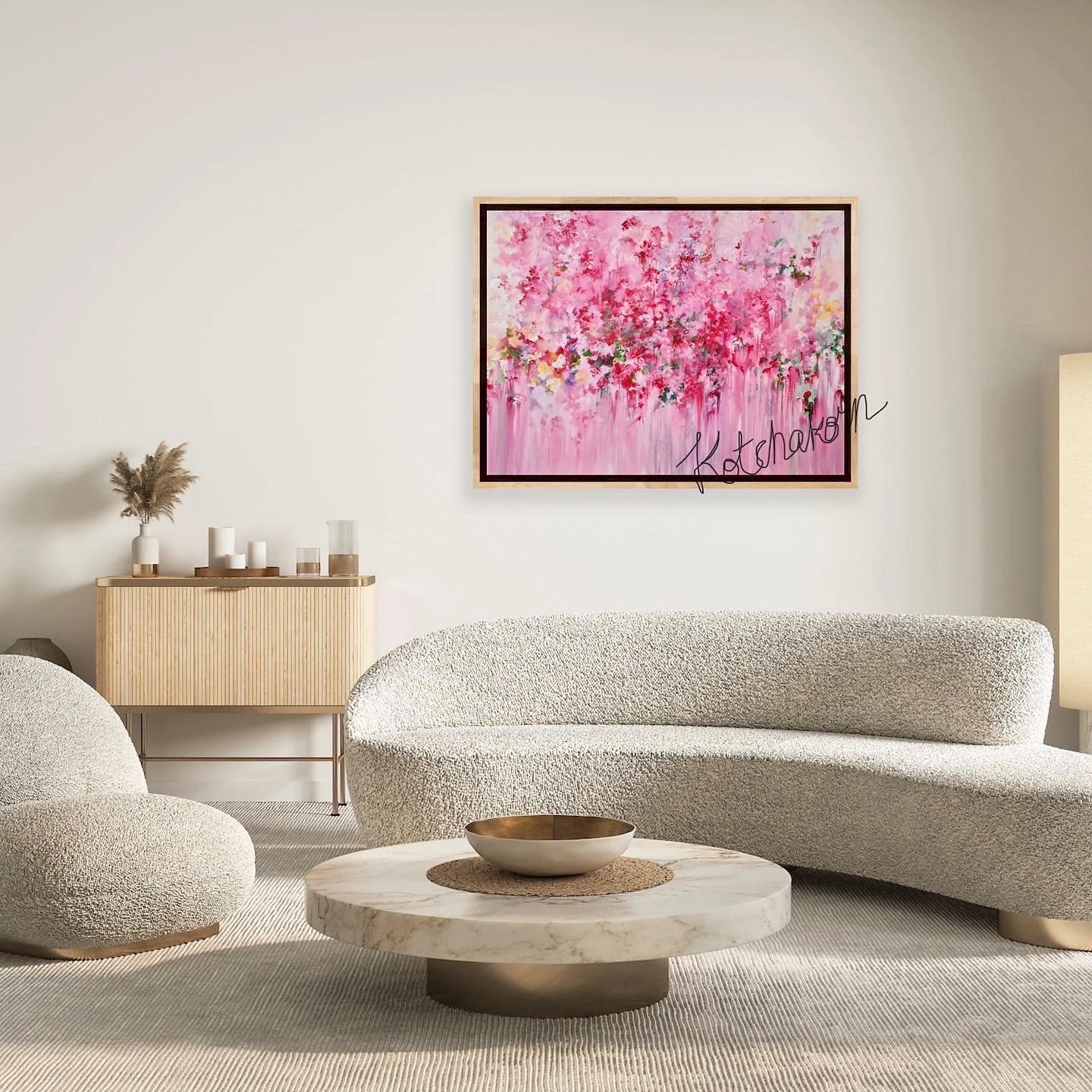 Peonies in the Morning Light (80x60cm)