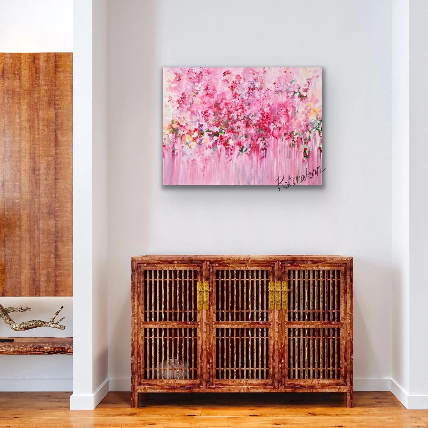 Peonies in the Morning Light (80x60cm)