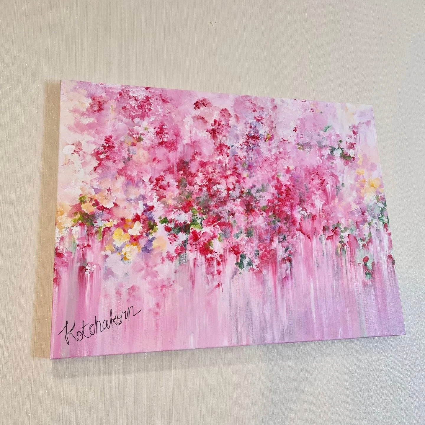 Peonies in the Morning Light (80x60cm)