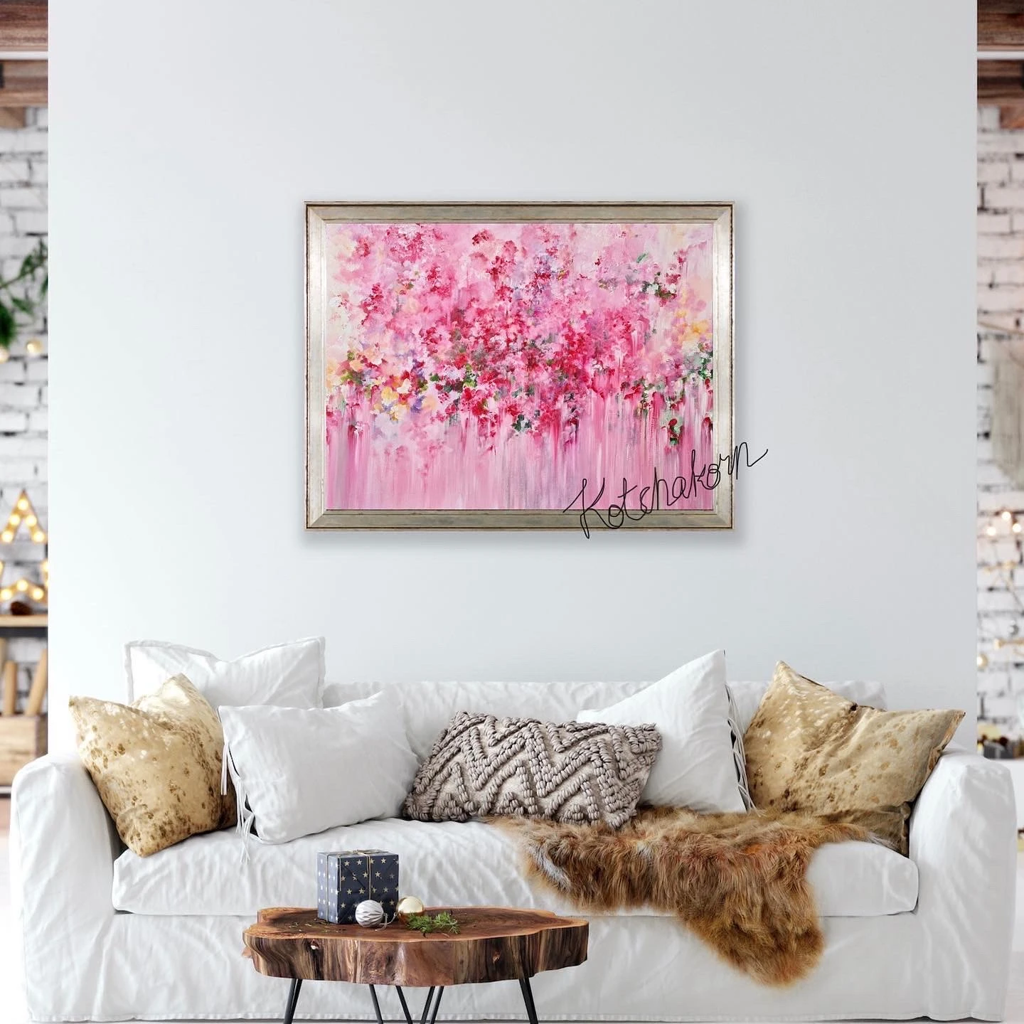 Peonies in the Morning Light (80x60cm)