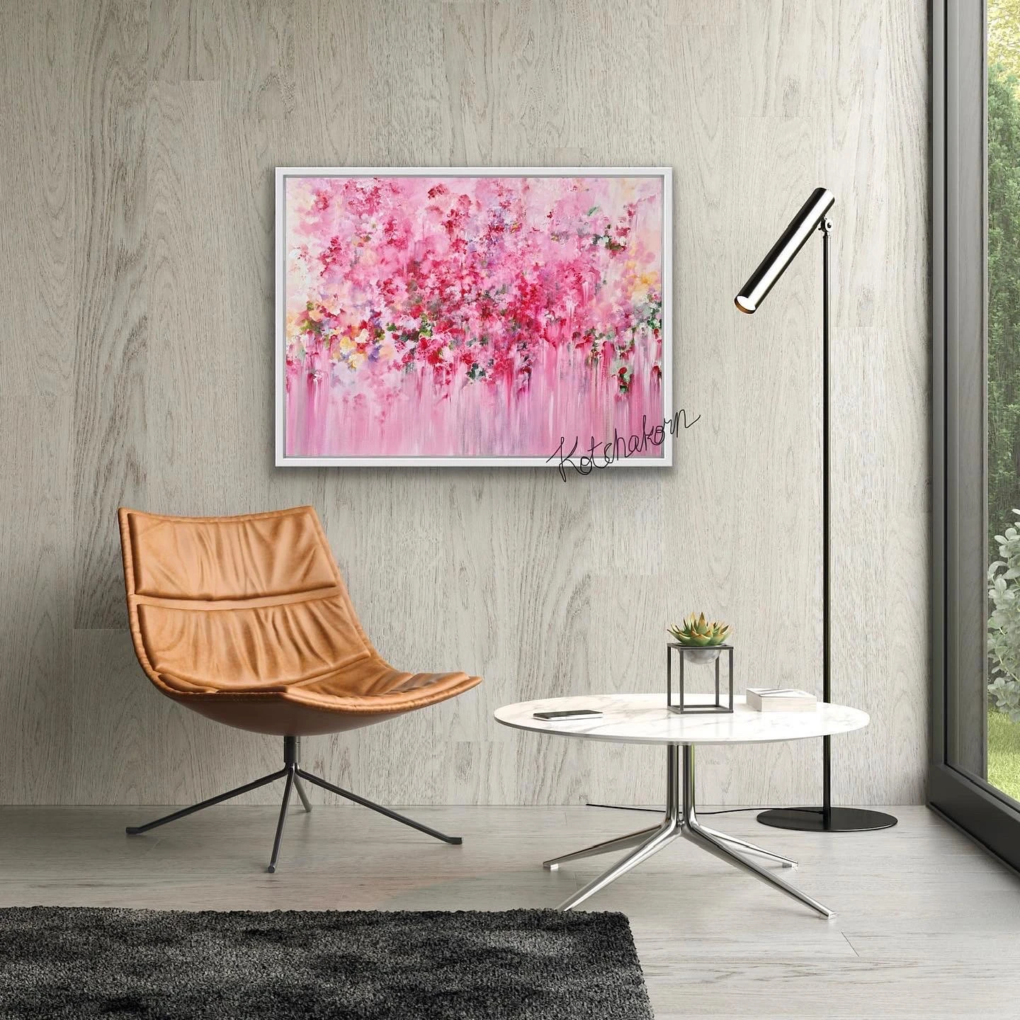 Peonies in the Morning Light (80x60cm)