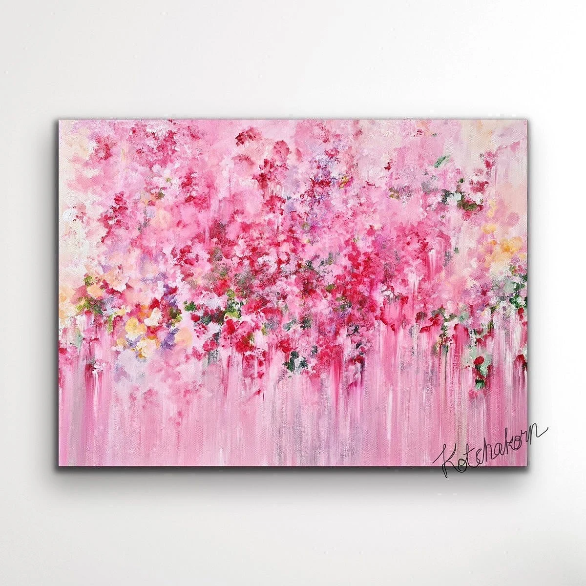 Peonies in the Morning Light (80x60cm)