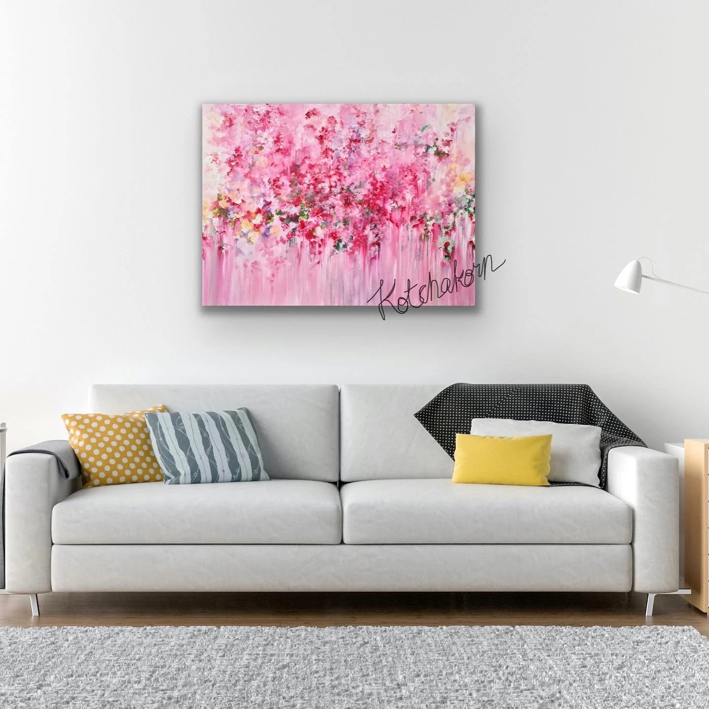Peonies in the Morning Light (80x60cm)