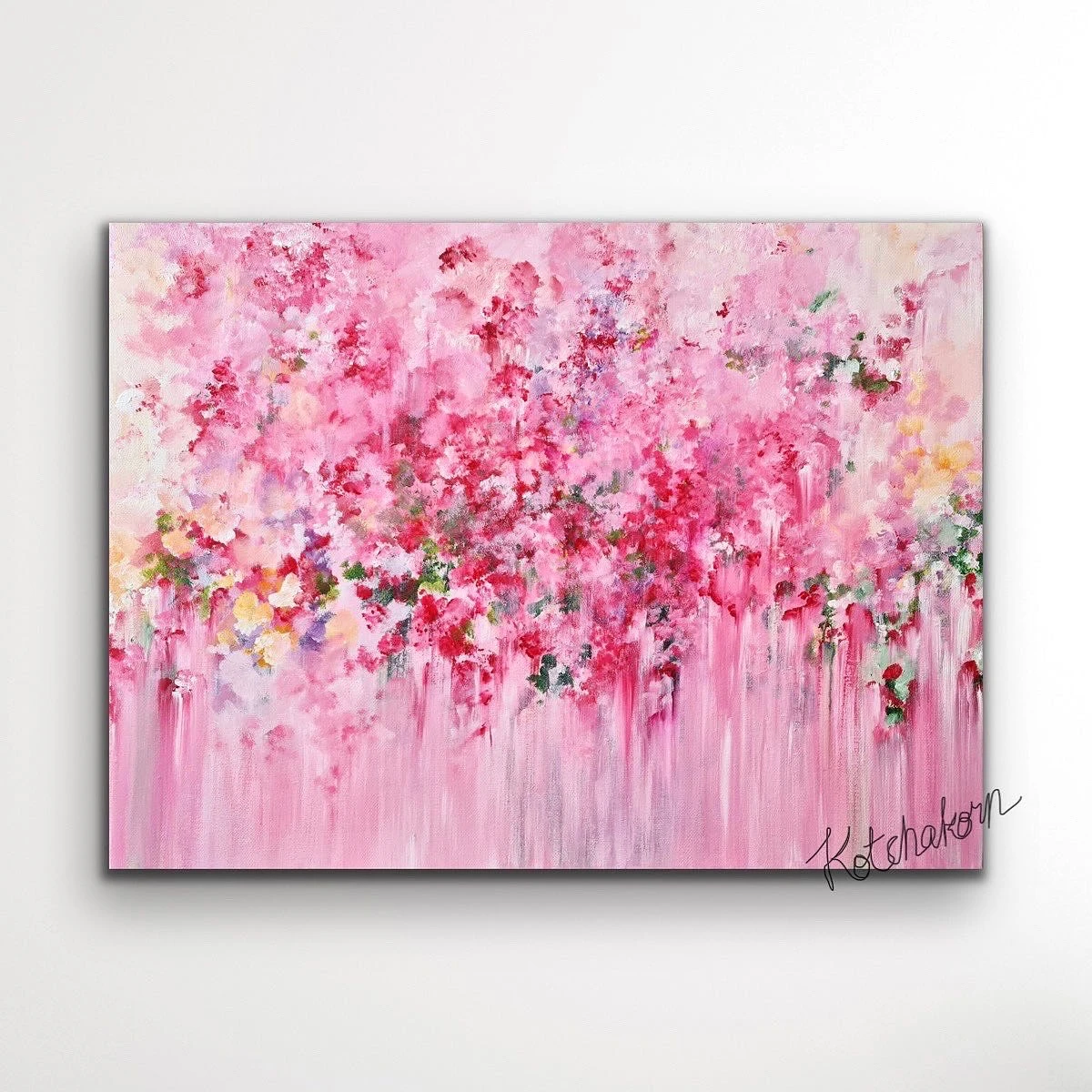 Peonies in the Morning Light (80x60cm)