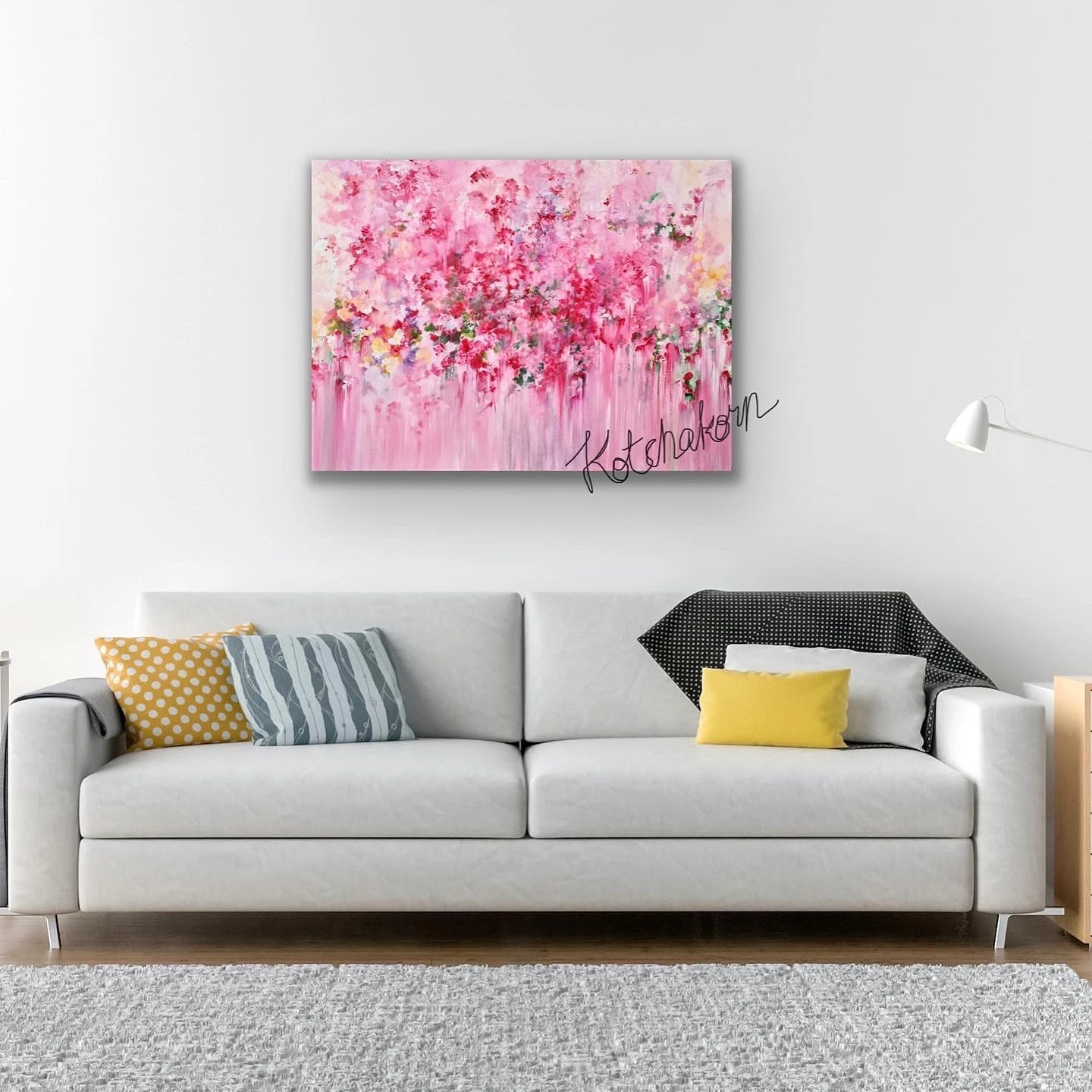 Peonies in the Morning Light (80x60cm)
