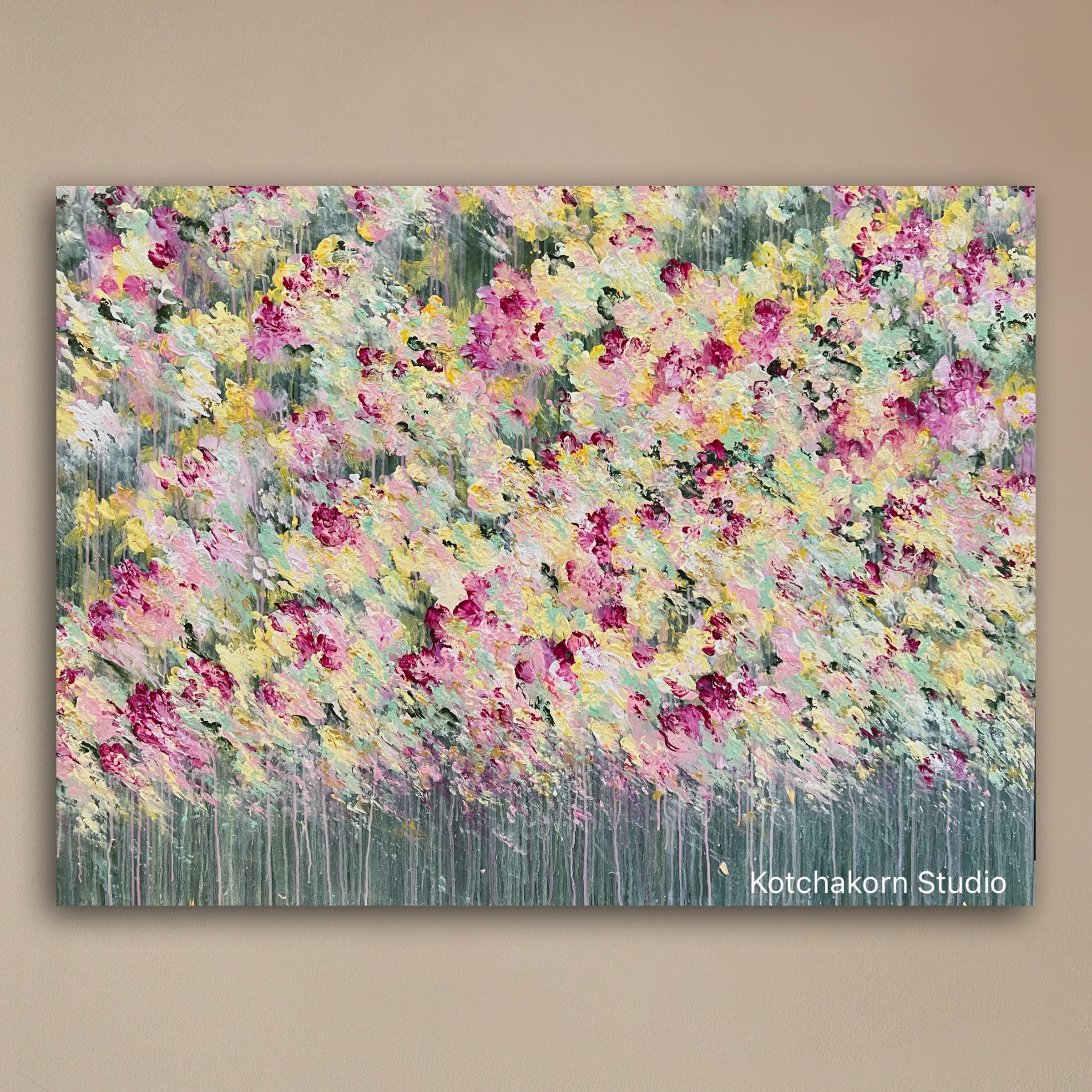 Magical Garden of Lotus (135x100cm)
