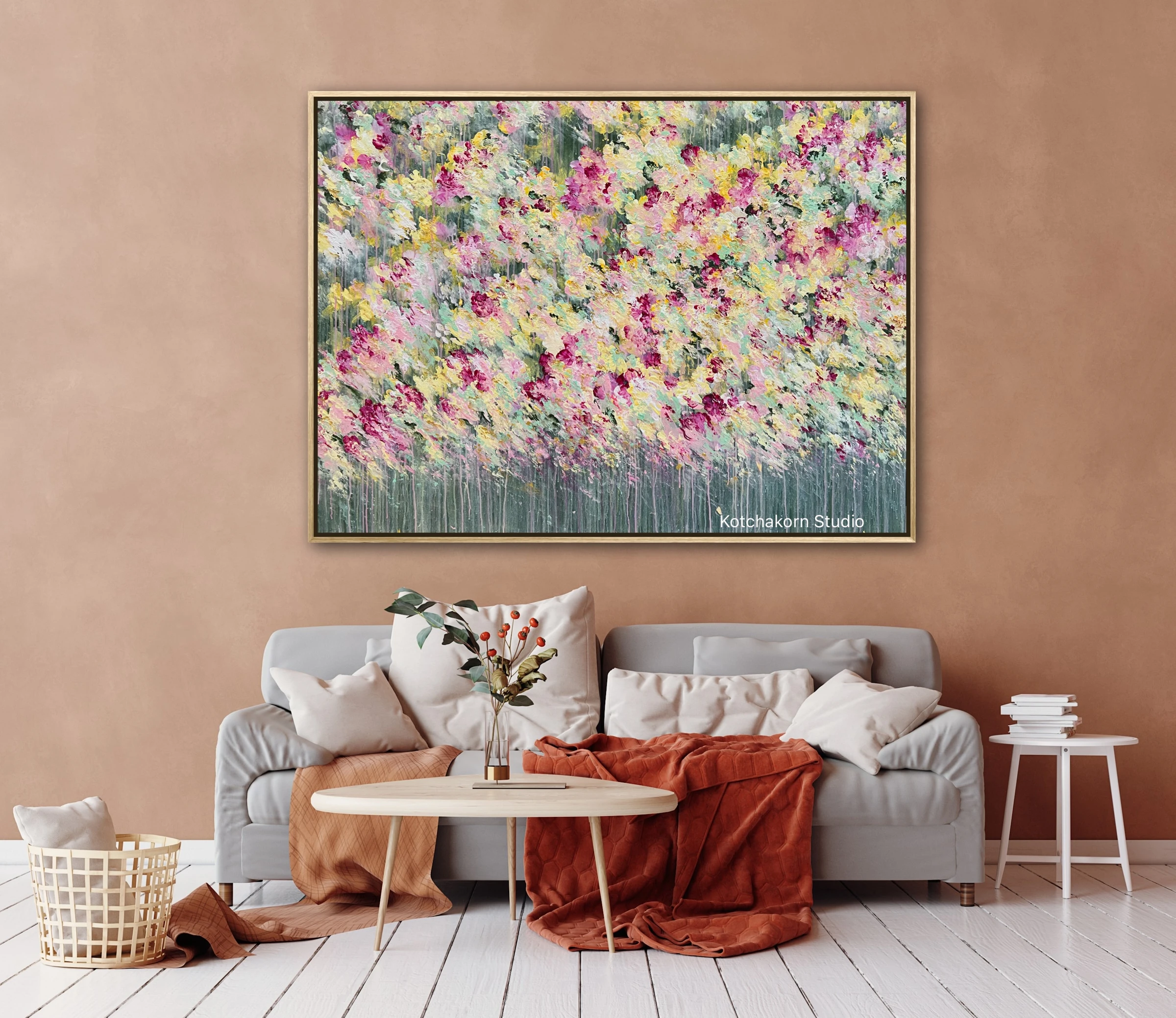 Magical Garden of Lotus (135x100cm)