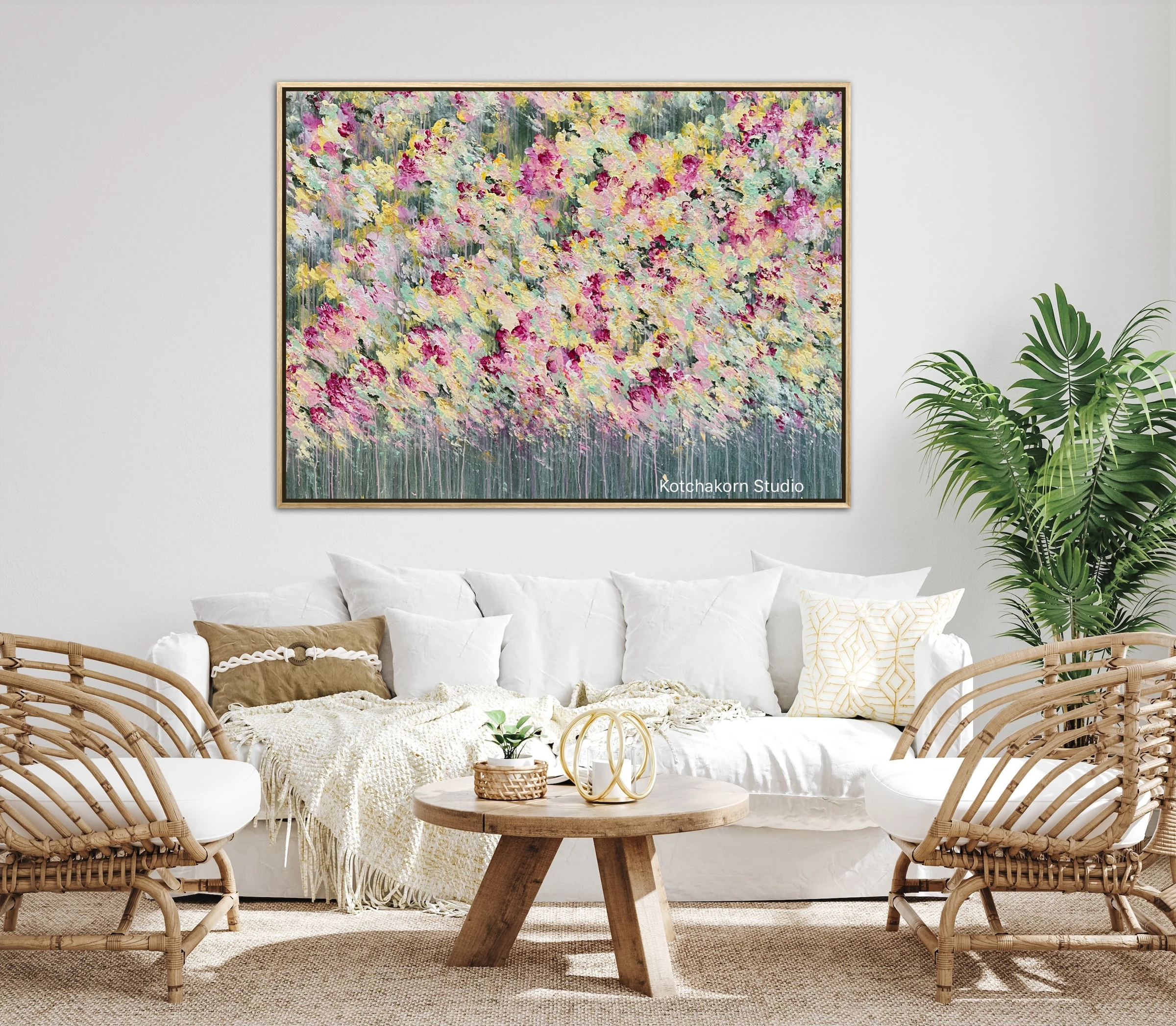 Magical Garden of Lotus (135x100cm)