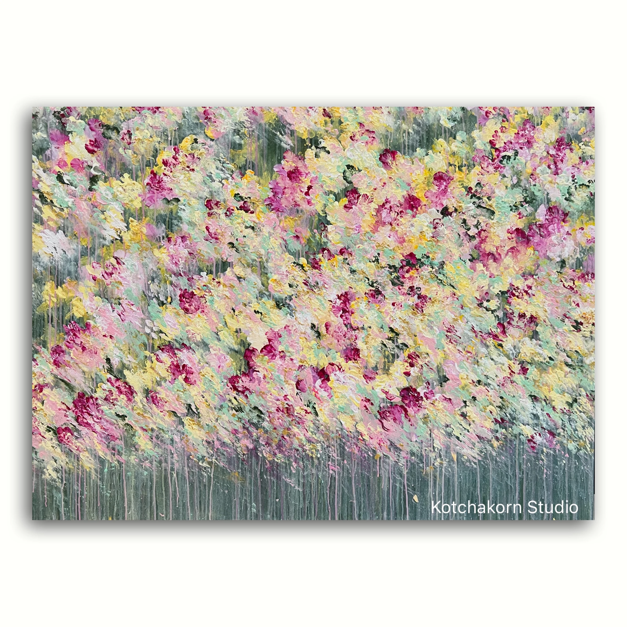 Magical Garden of Lotus (135x100cm)