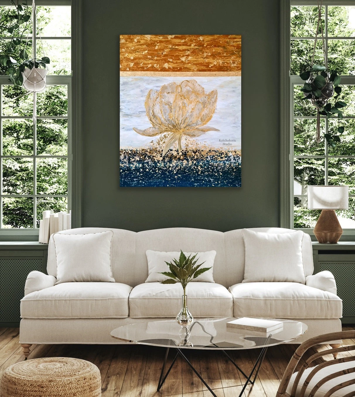 Morning Lotus (100x80cm)