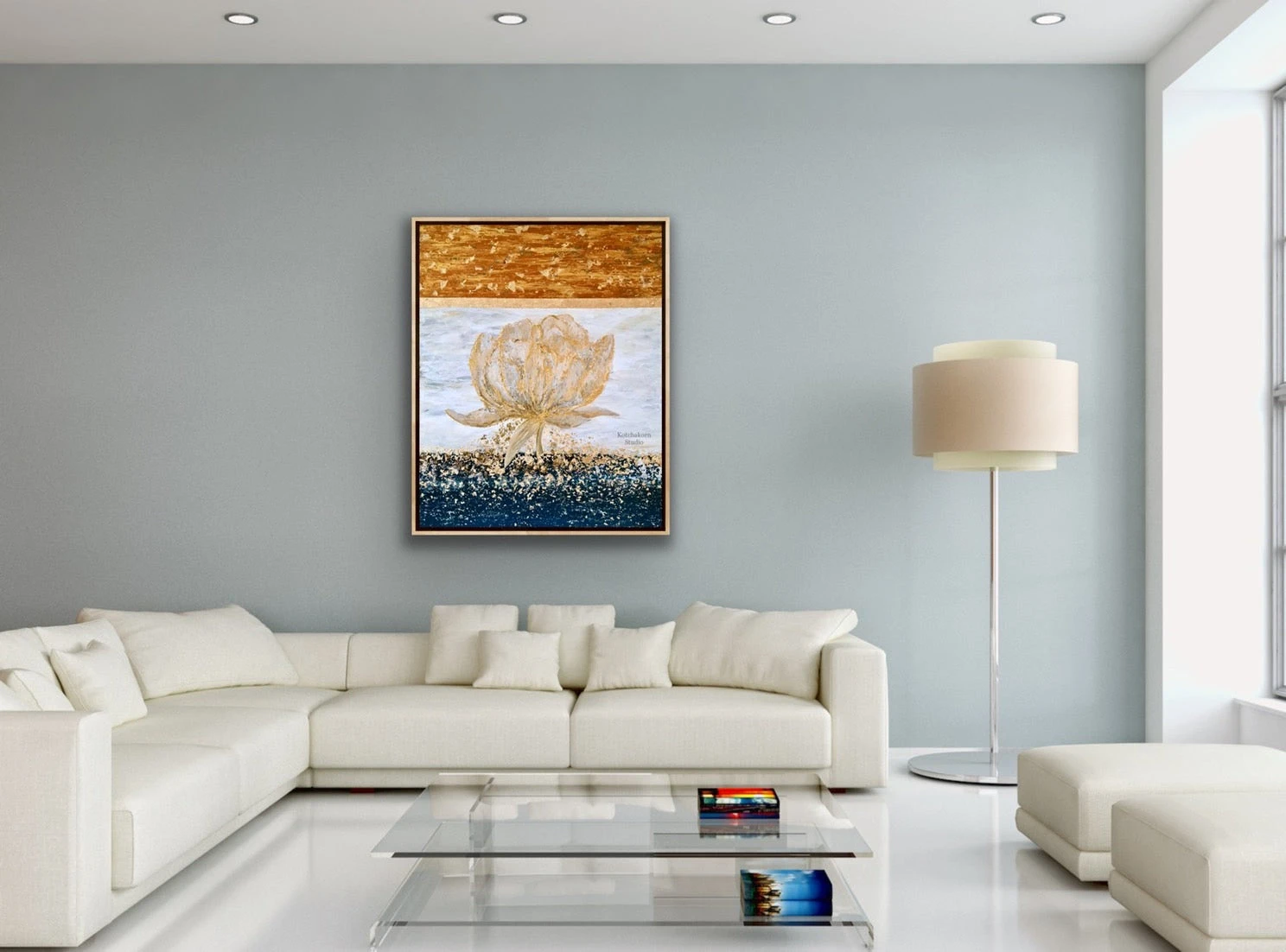 Morning Lotus (100x80cm)