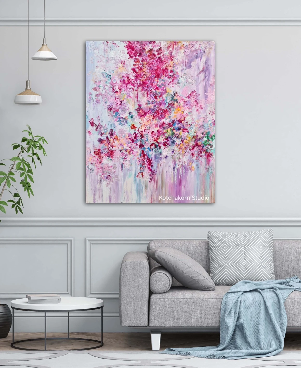 Burst of Peonies (100x80cm)